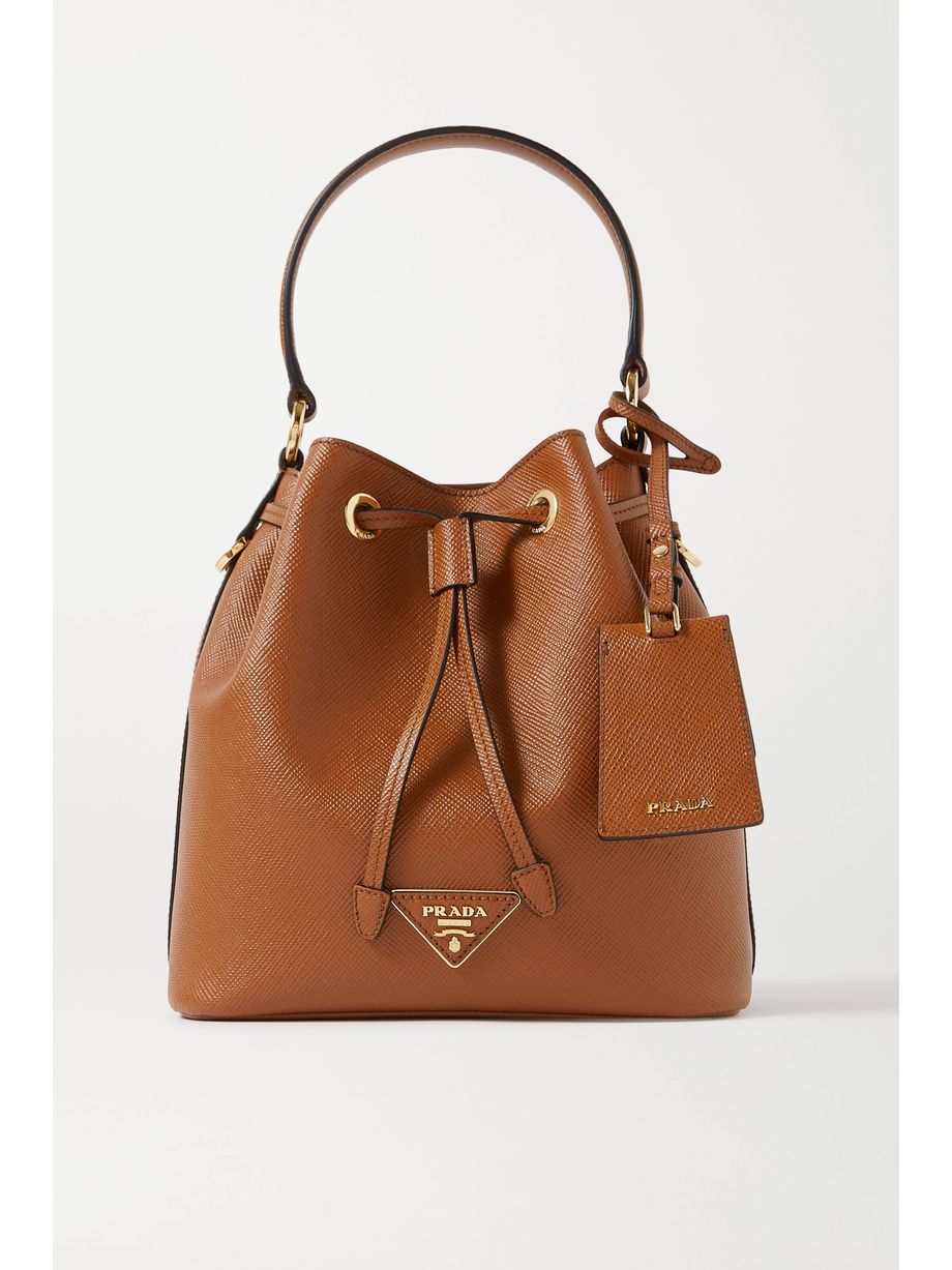prada tan leather bag