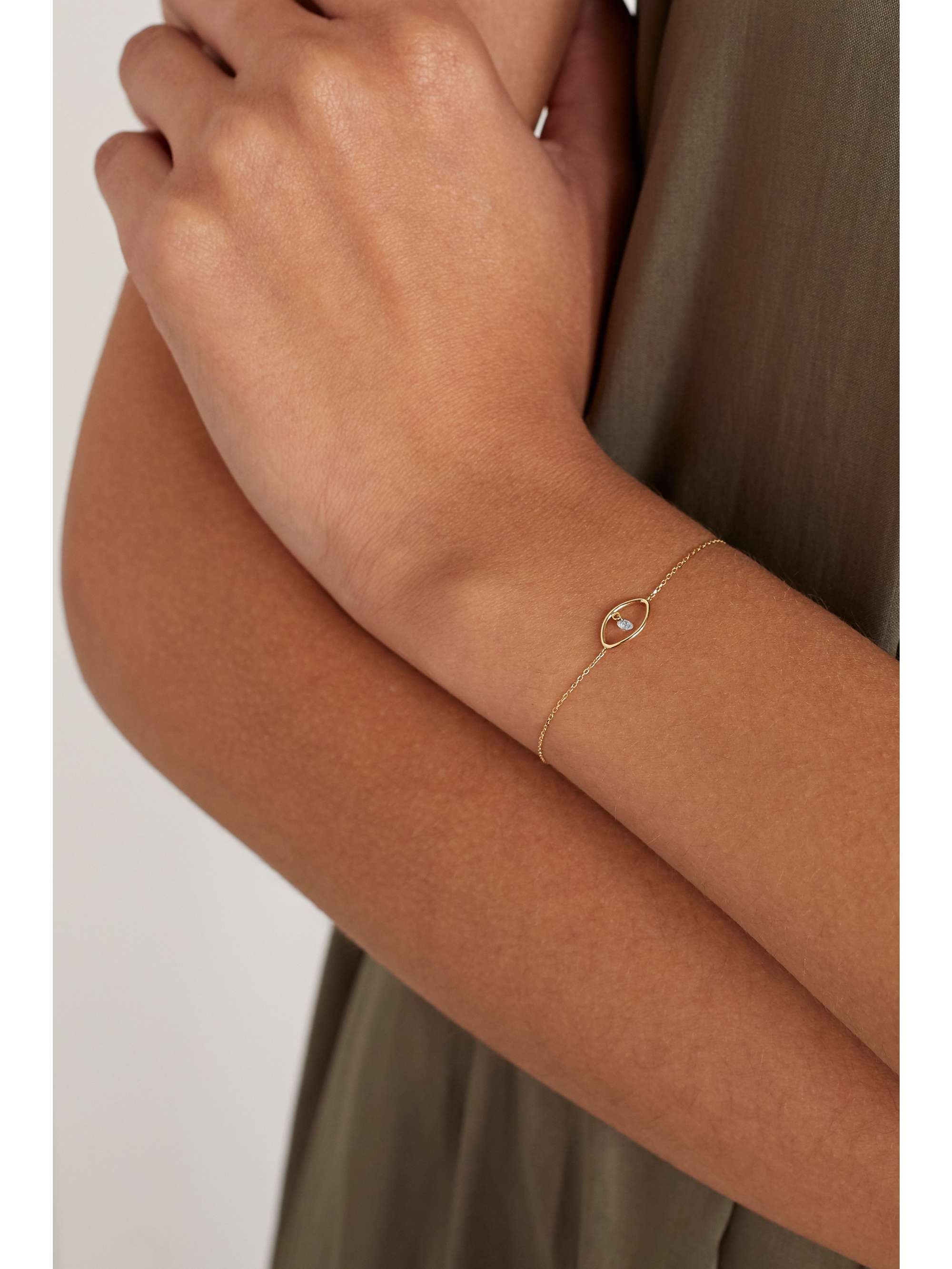 PERSÉE Eye gold diamond bracelet