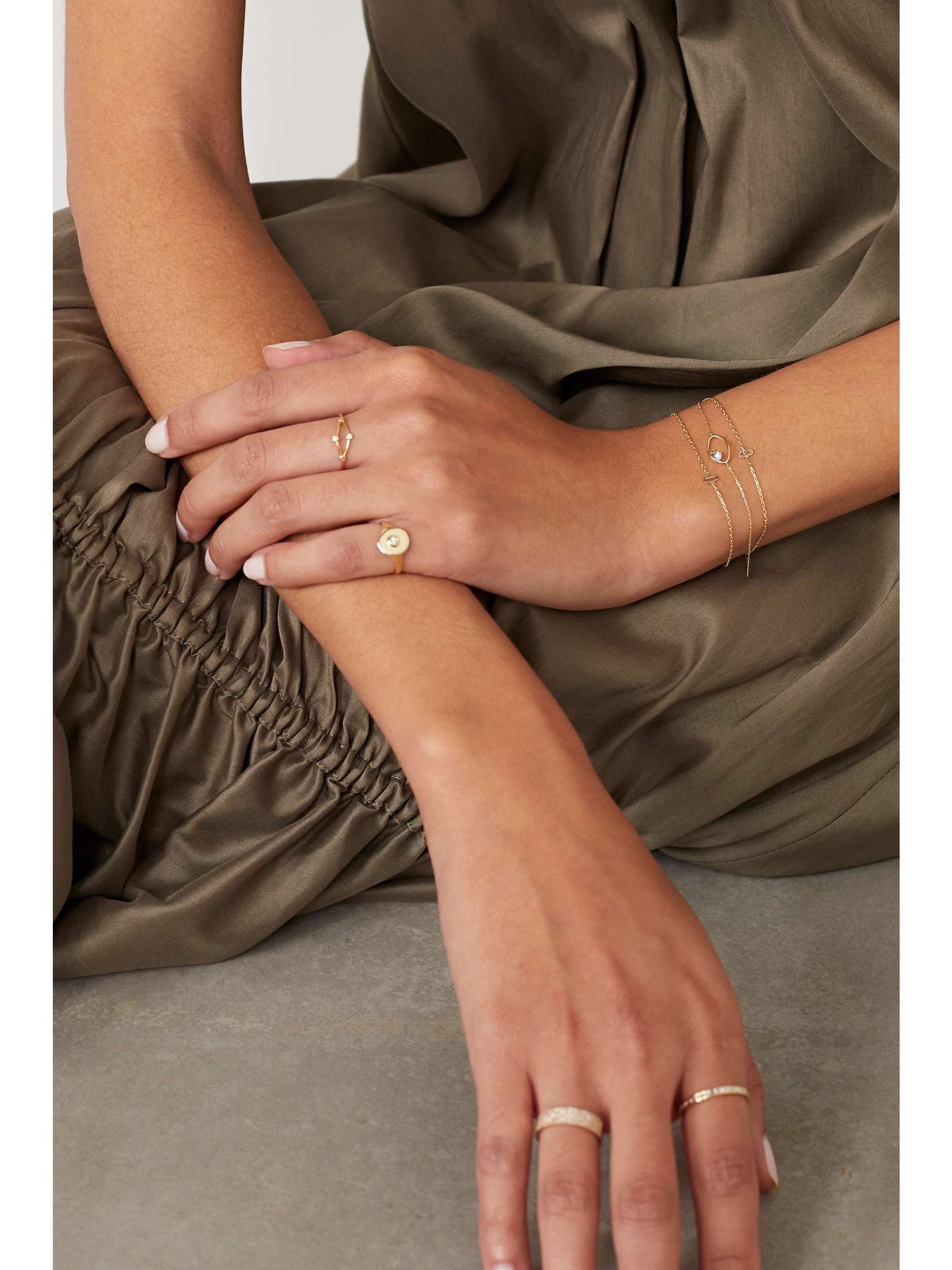 PERSÉE Eye gold diamond bracelet