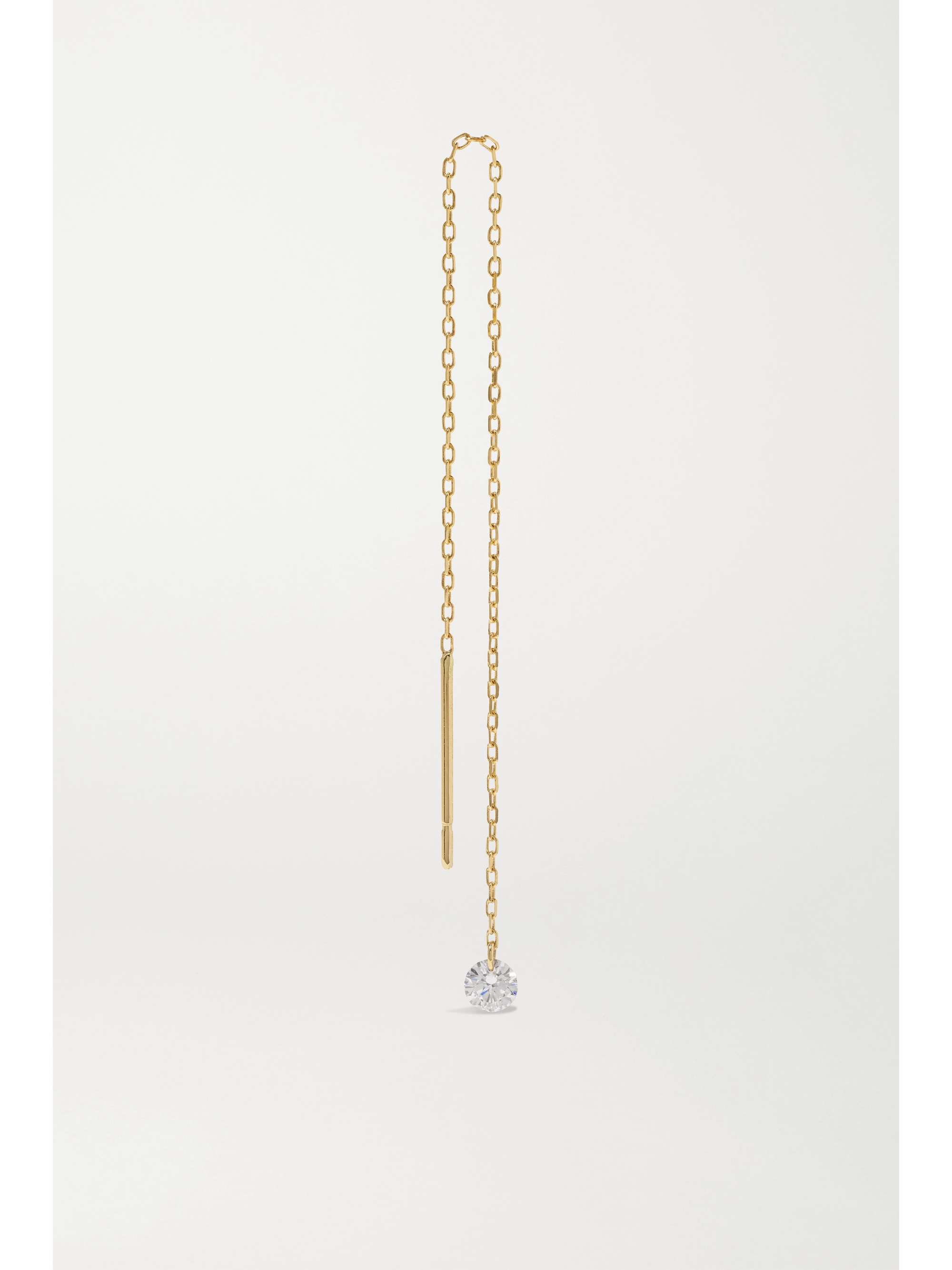 PERSÉE Boucle d'oreille unique en or et diamant Danae