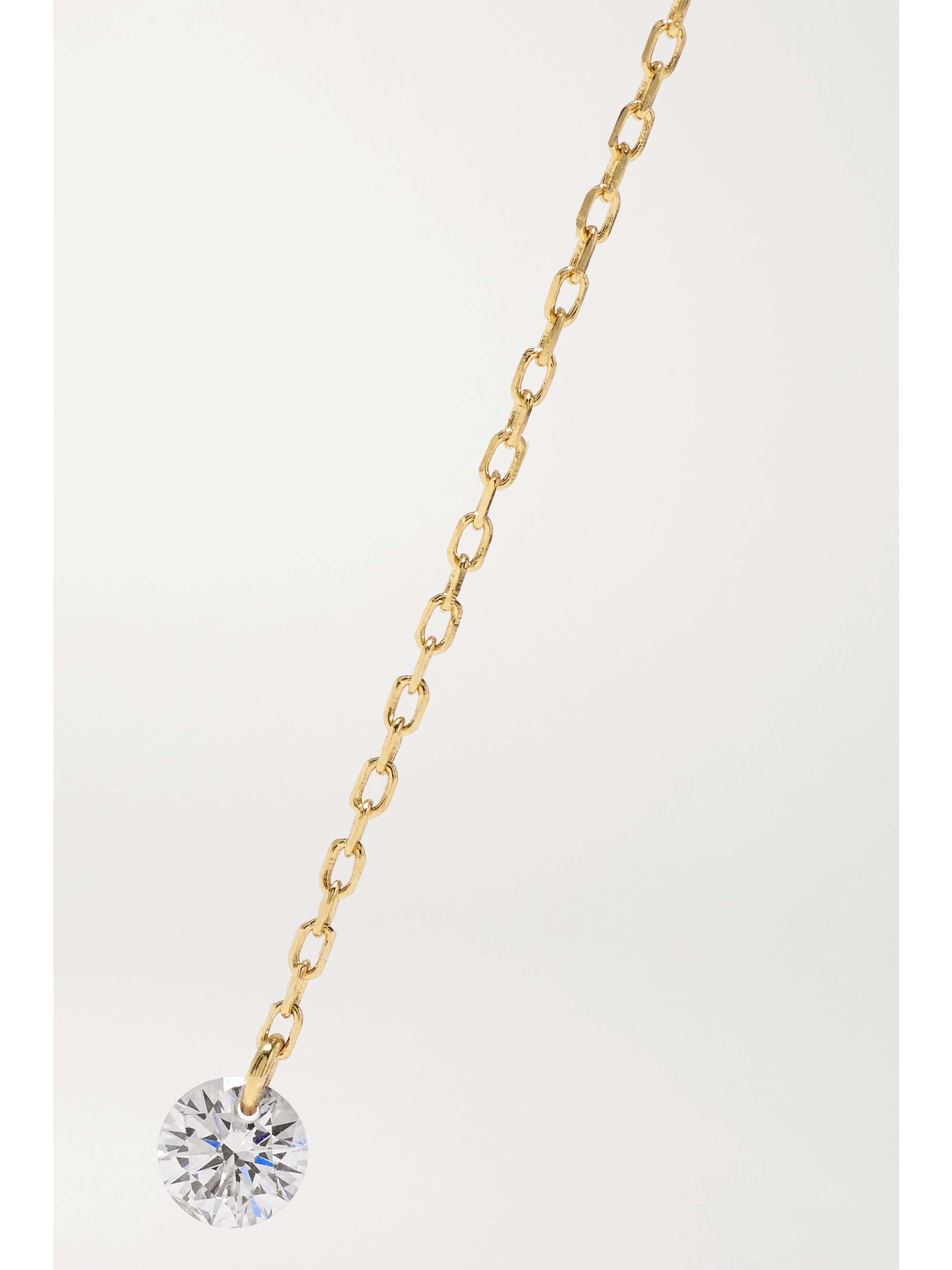 PERSÉE Boucle d'oreille unique en or et diamant Danae