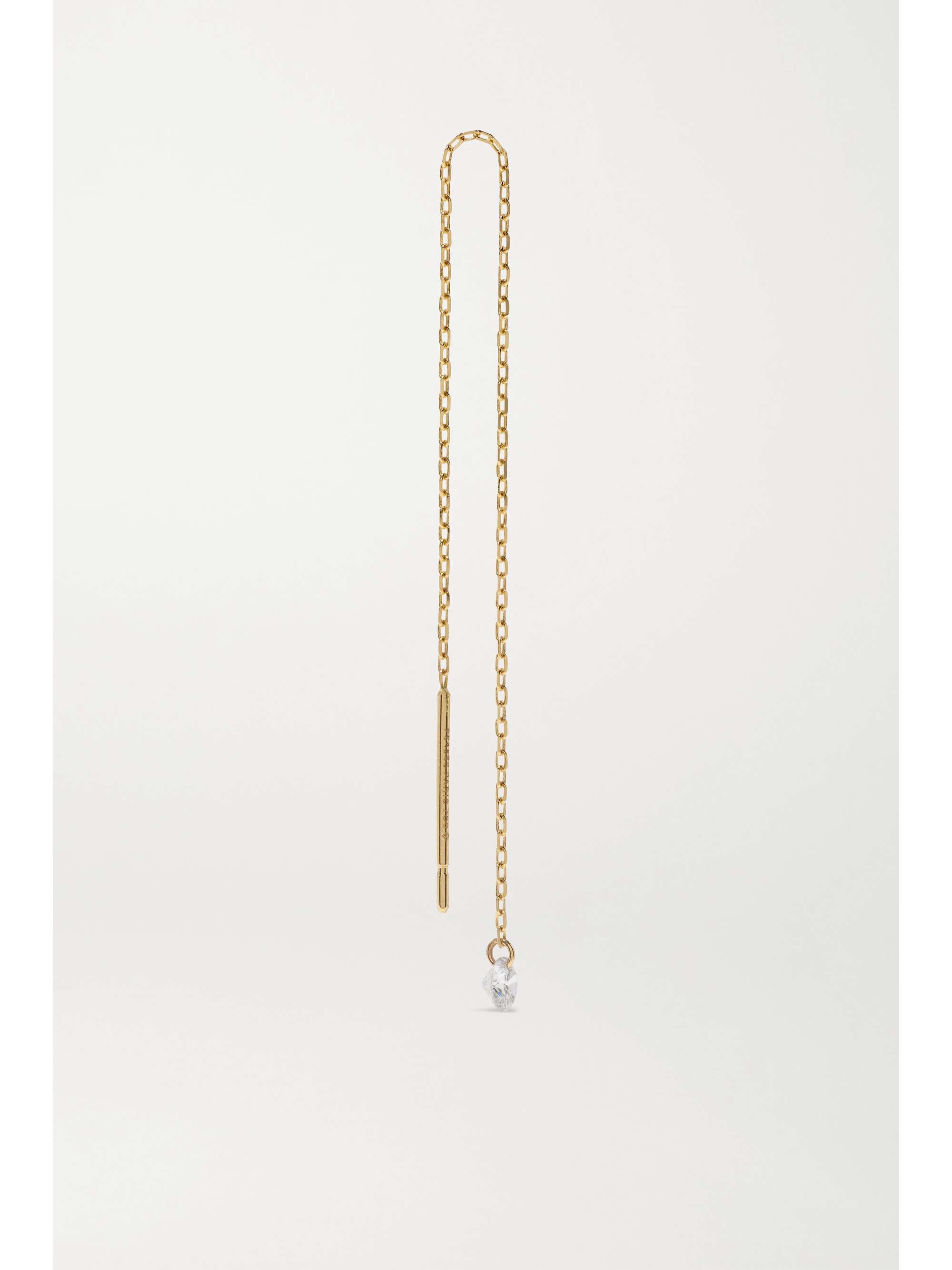 PERSÉE Boucle d'oreille unique en or et diamant Danae