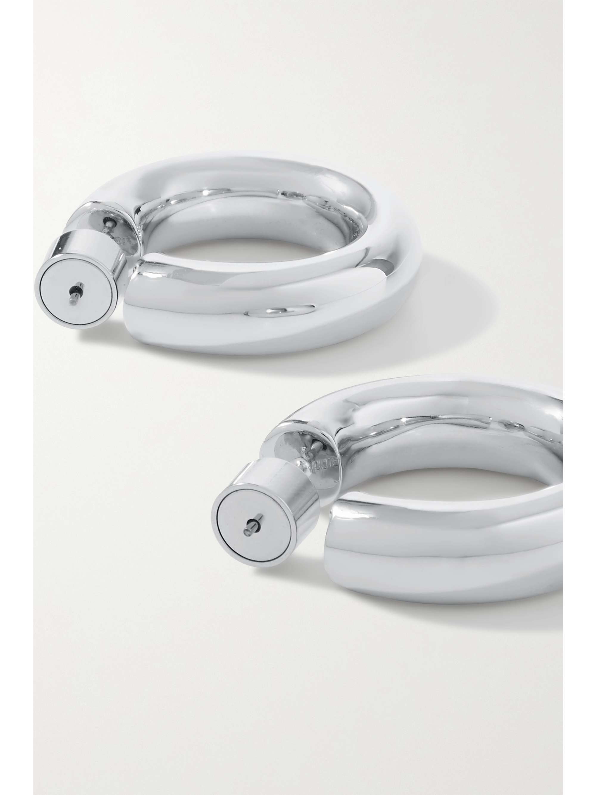 JENNIFER FISHER Kevin silver-plated hoop earrings