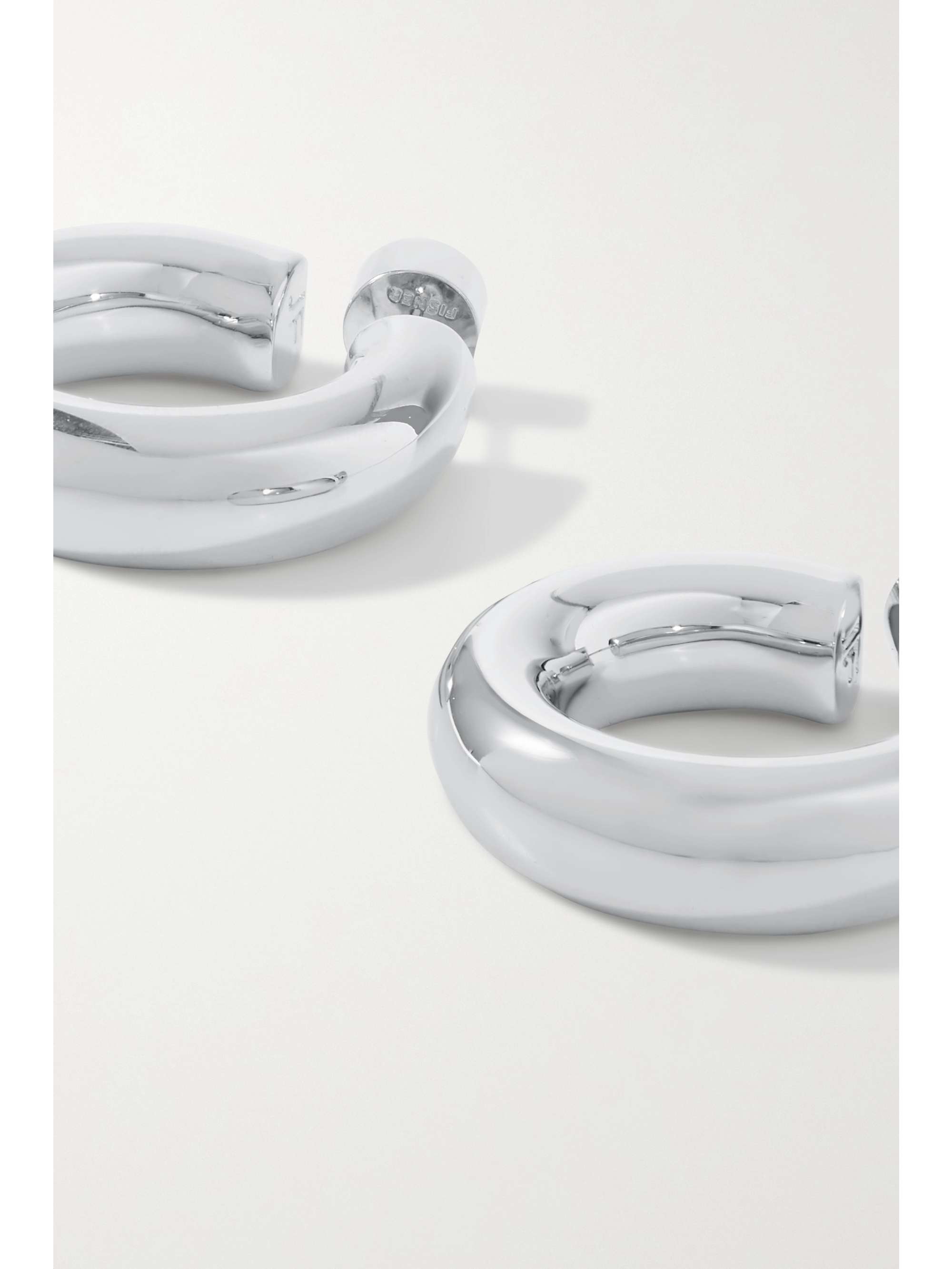 JENNIFER FISHER Kevin silver-plated hoop earrings