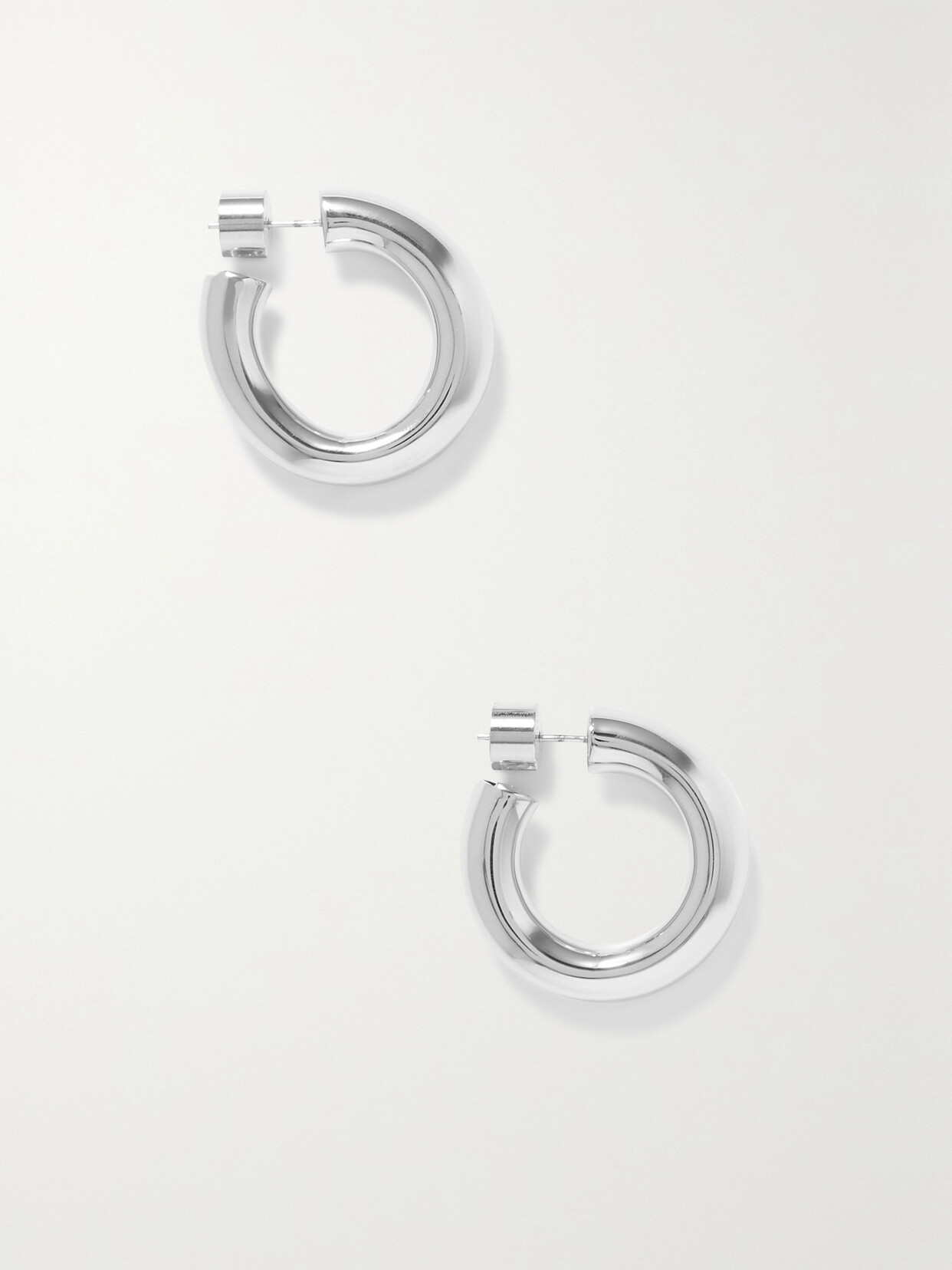 Shop Jennifer Fisher Kevin Silver-plated Hoop Earrings