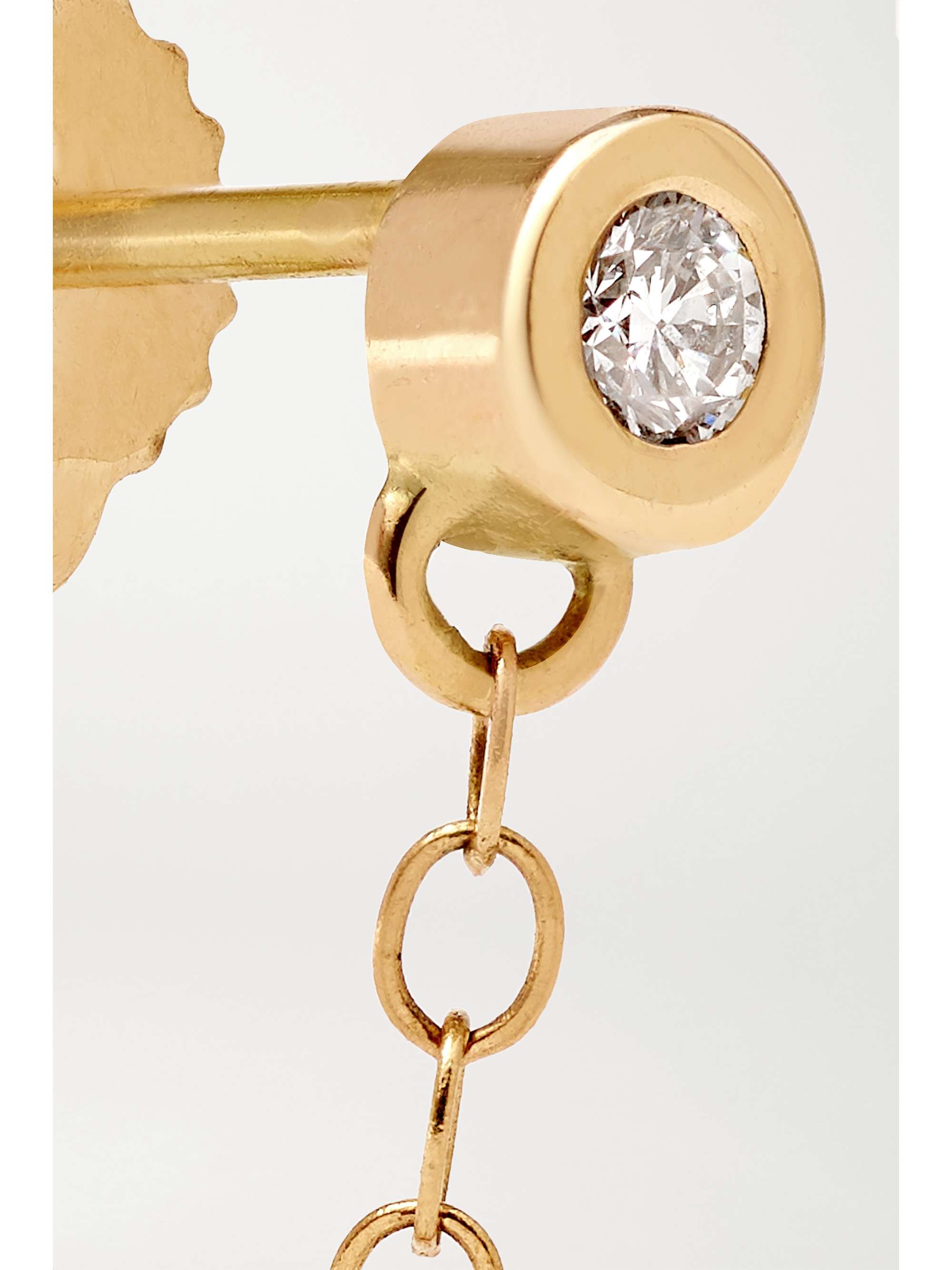 MELISSA JOY MANNING 14-karat recycled gold diamond earrings