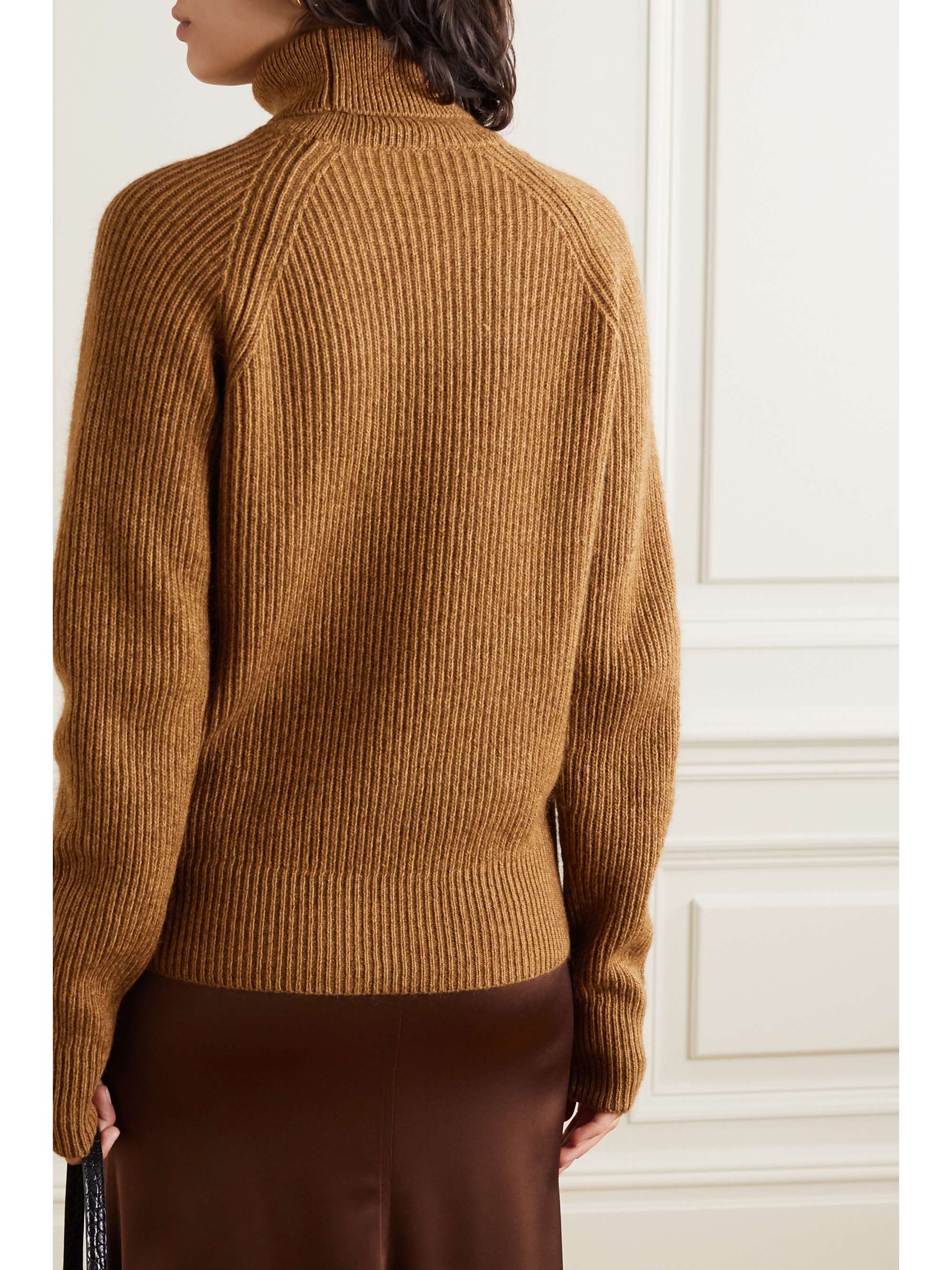 camel sweater turtleneck