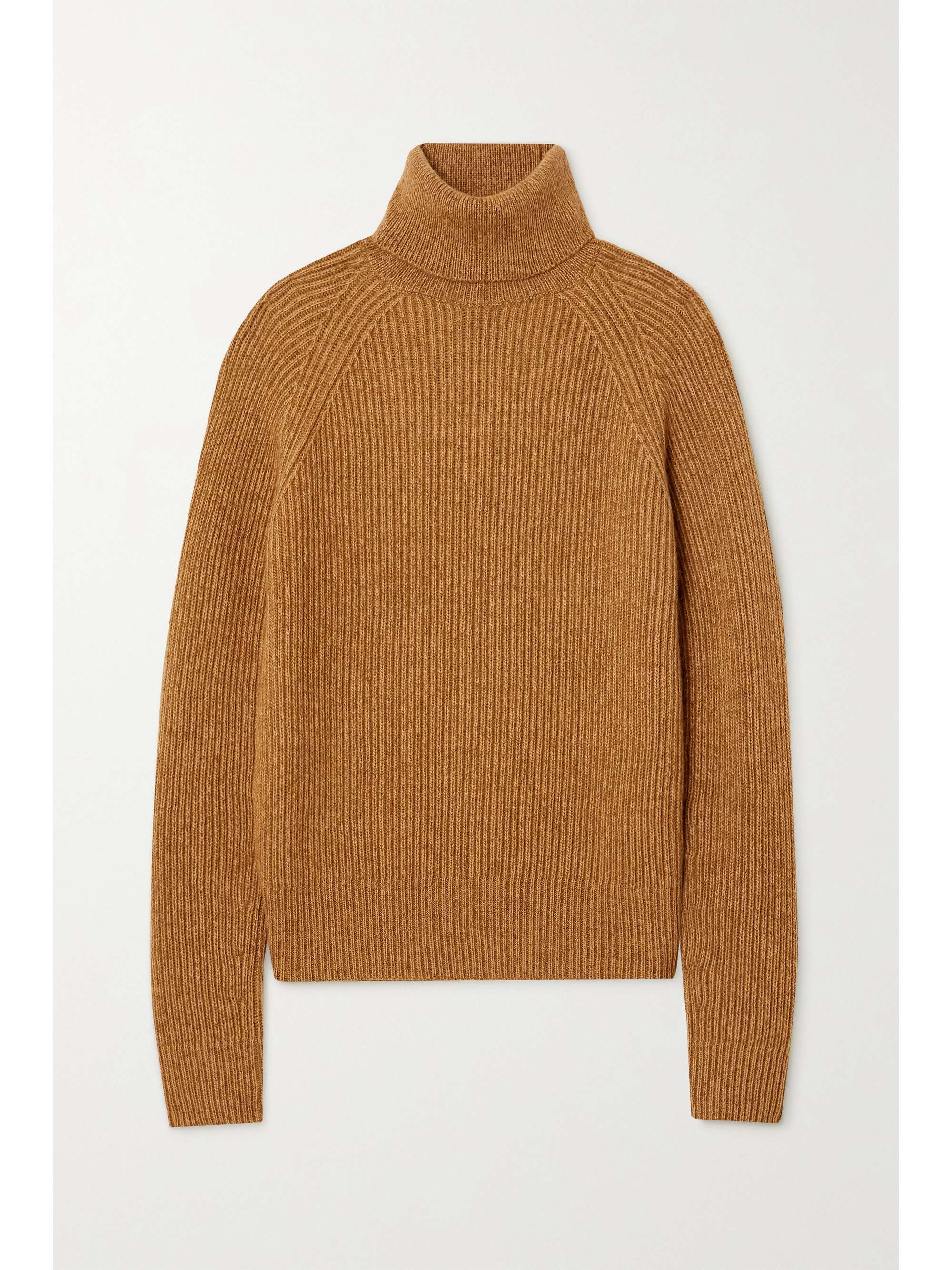 ribbed knit turtleneck