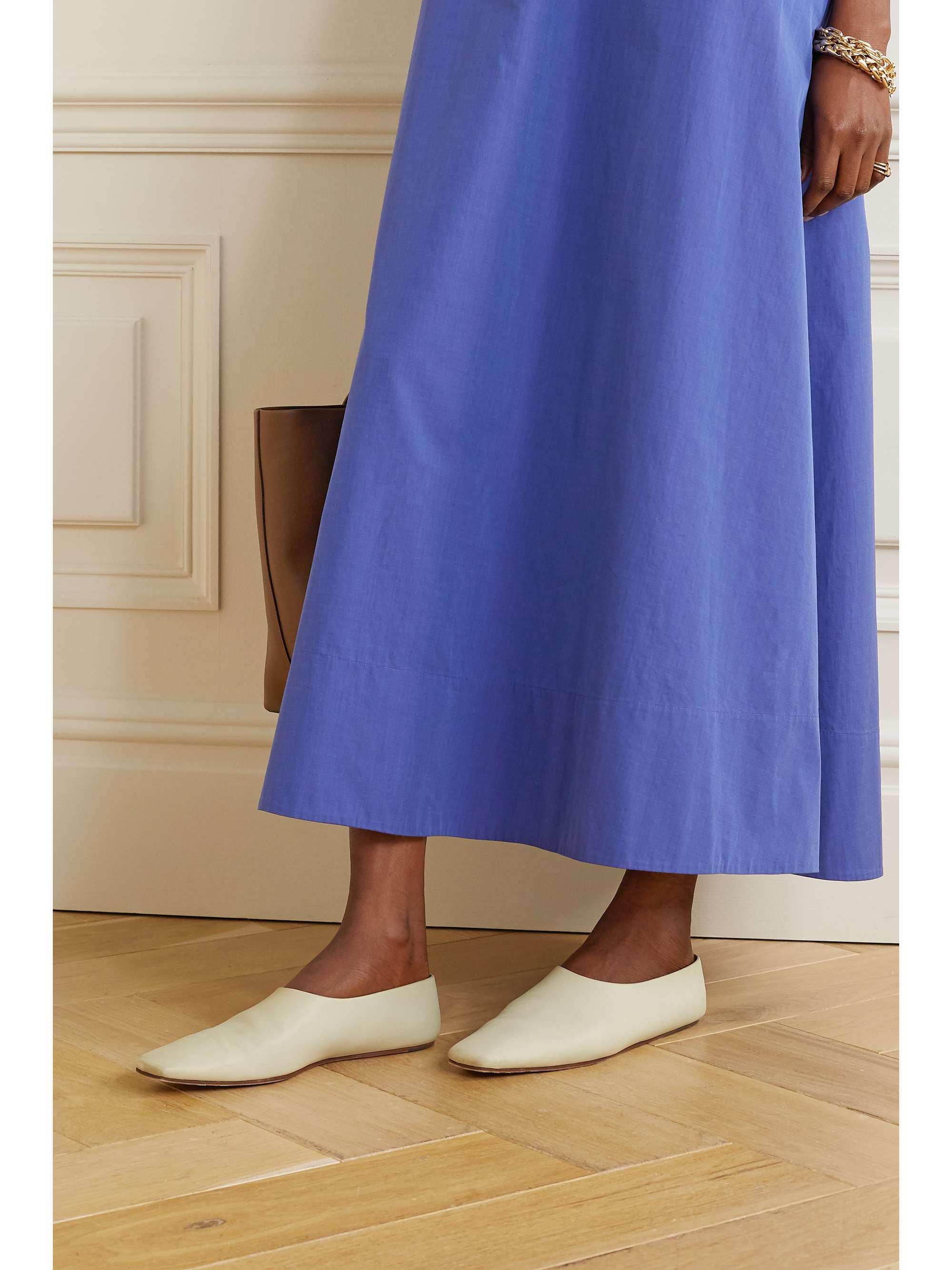 THE ROW Leather ballet flats