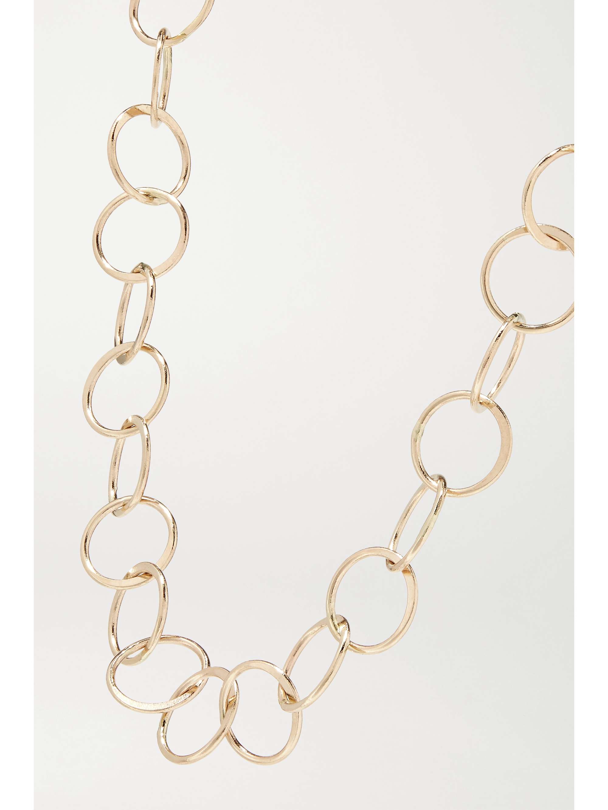 MELISSA JOY MANNING 14-karat recycled gold anklet