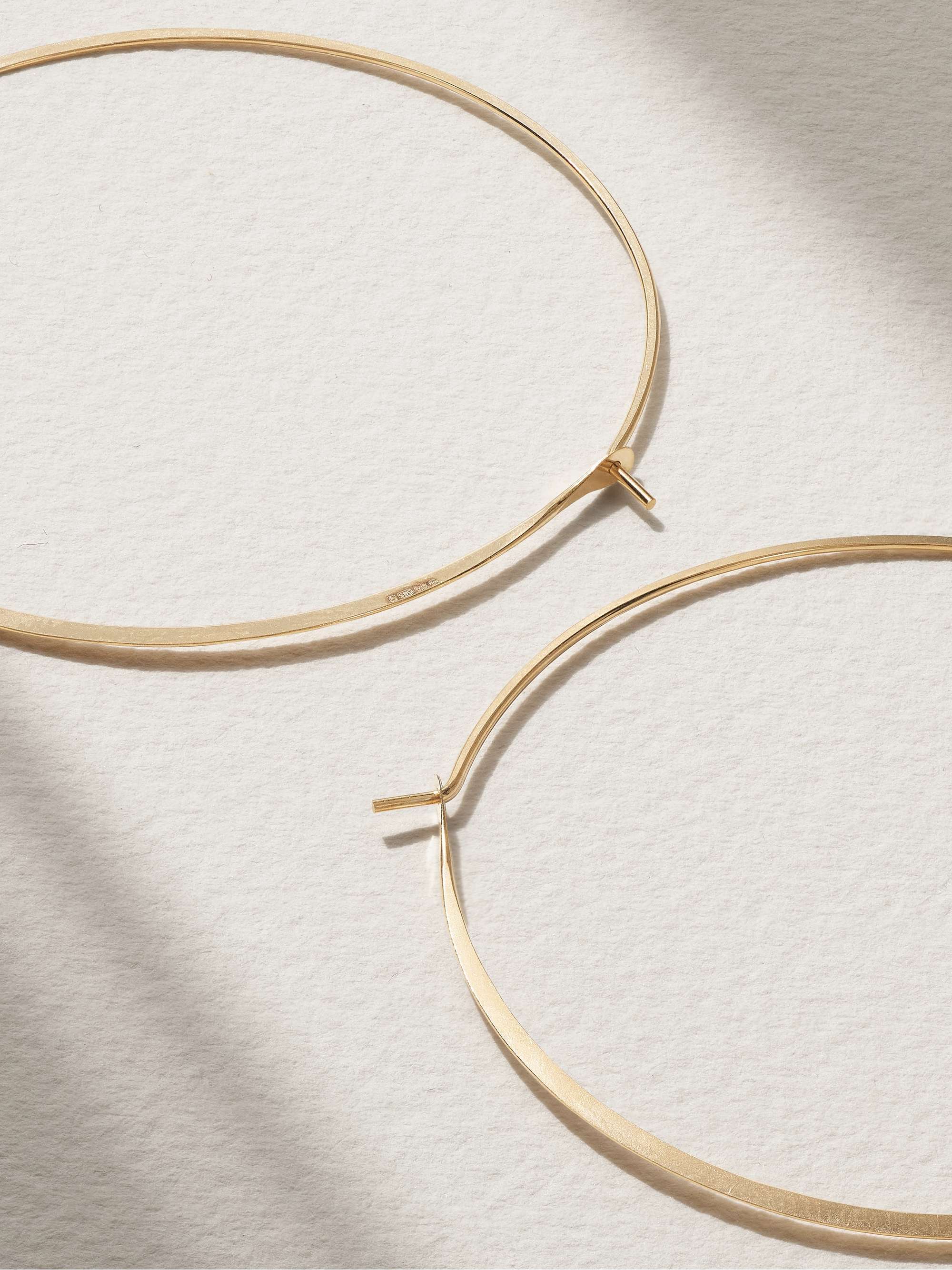 MELISSA JOY MANNING 14-karat gold hoop earrings