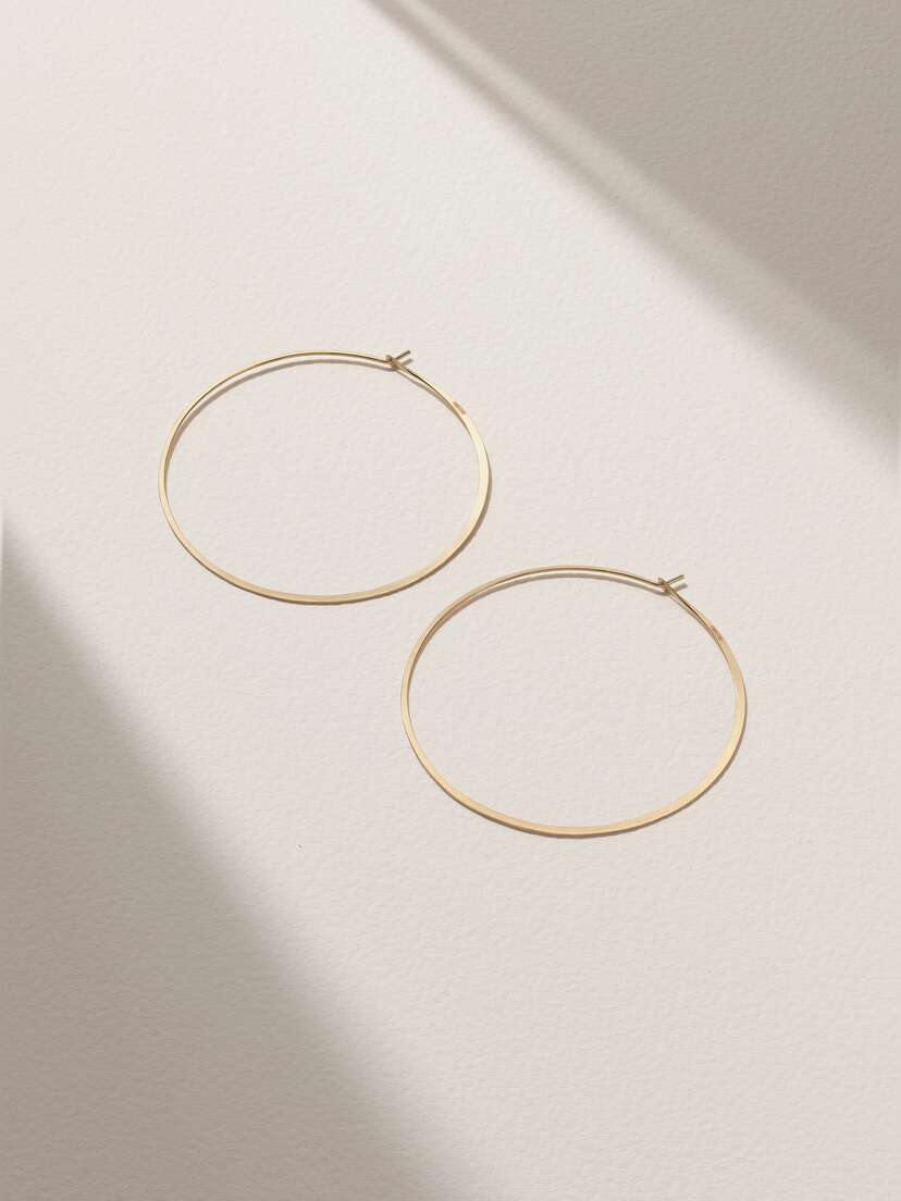Melissa Joy Manning 14-karat Gold Hoop Earrings