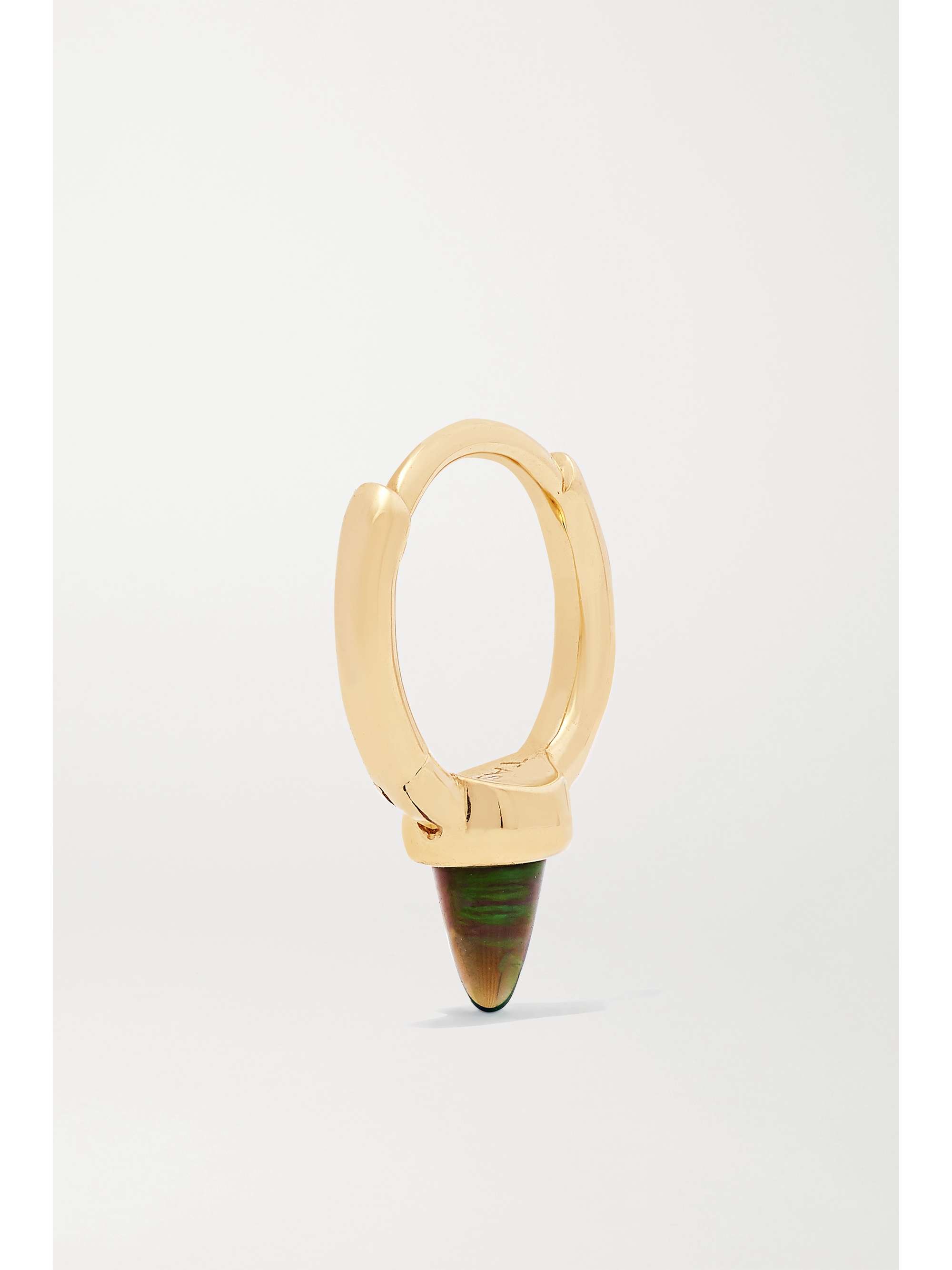 MARIA TASH 6.5mm 14-karat gold opal hoop earring