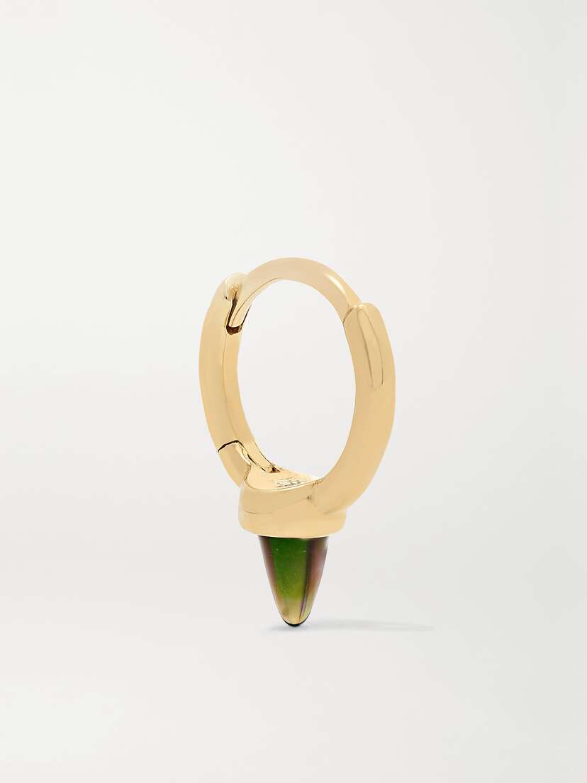 MARIA TASH 6.5mm 14-karat Gold Opal Hoop Earring