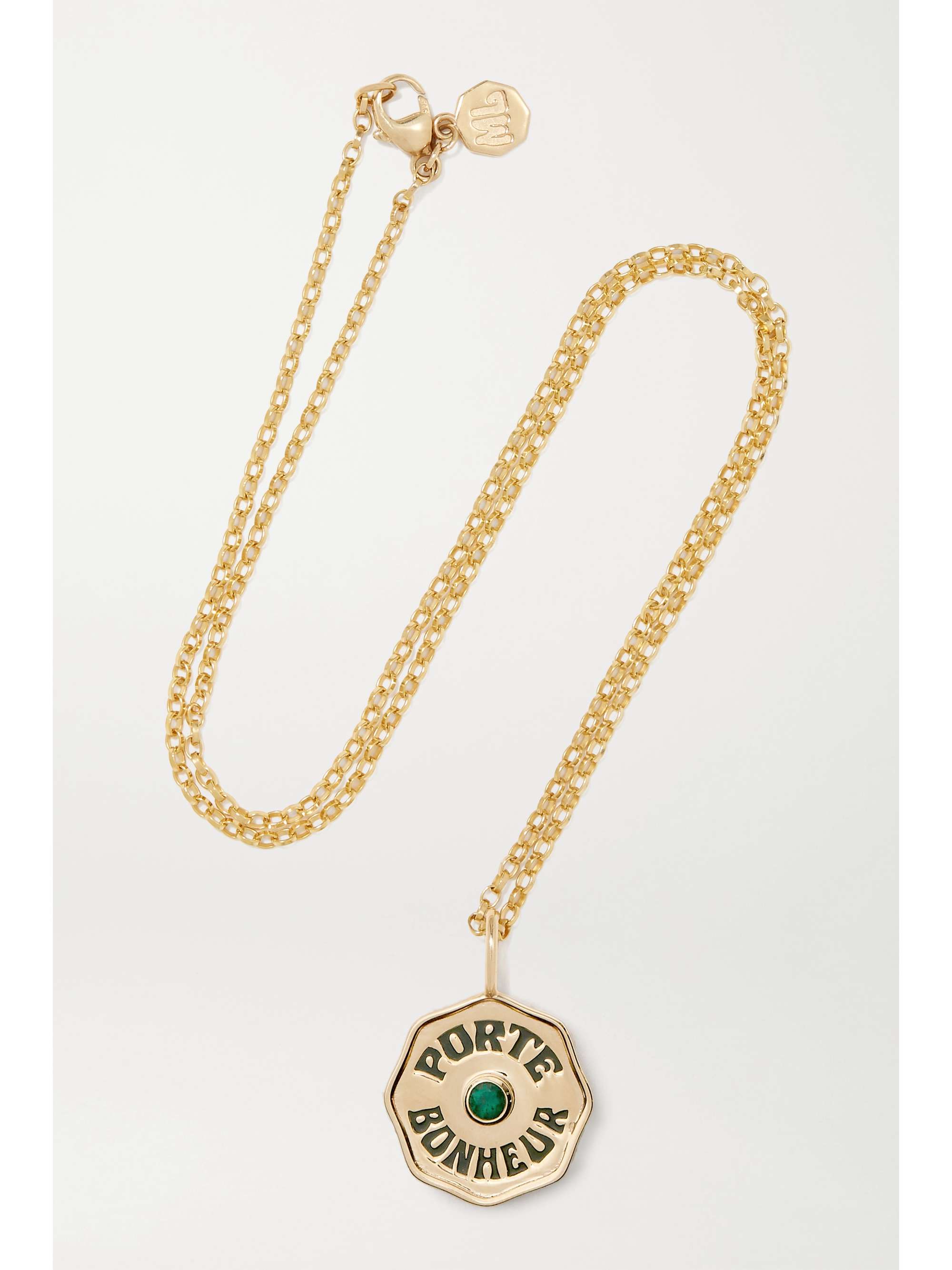 Gold Coin 14-karat gold, enamel and 