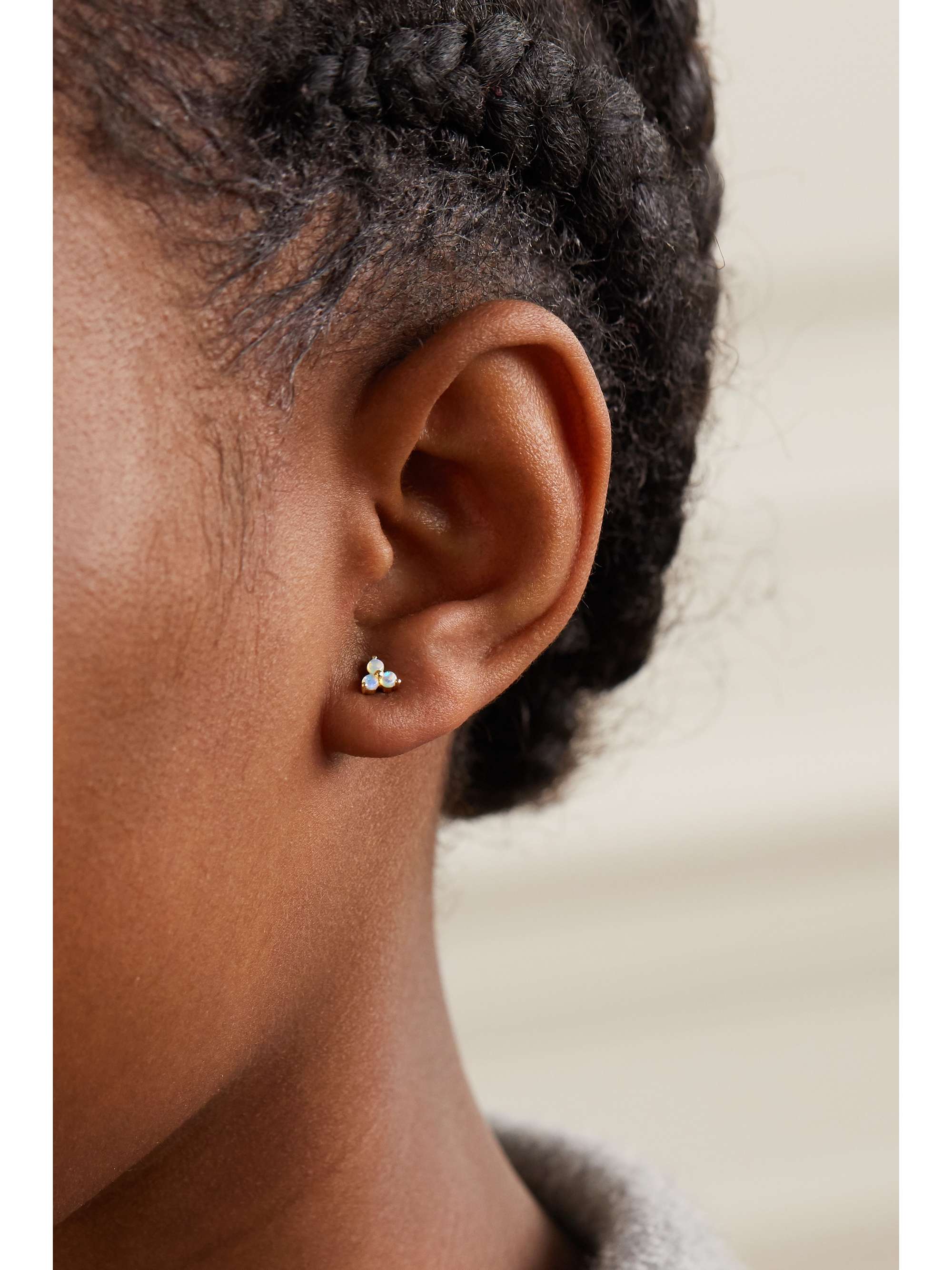 MARIA TASH 14-karat gold opal earring