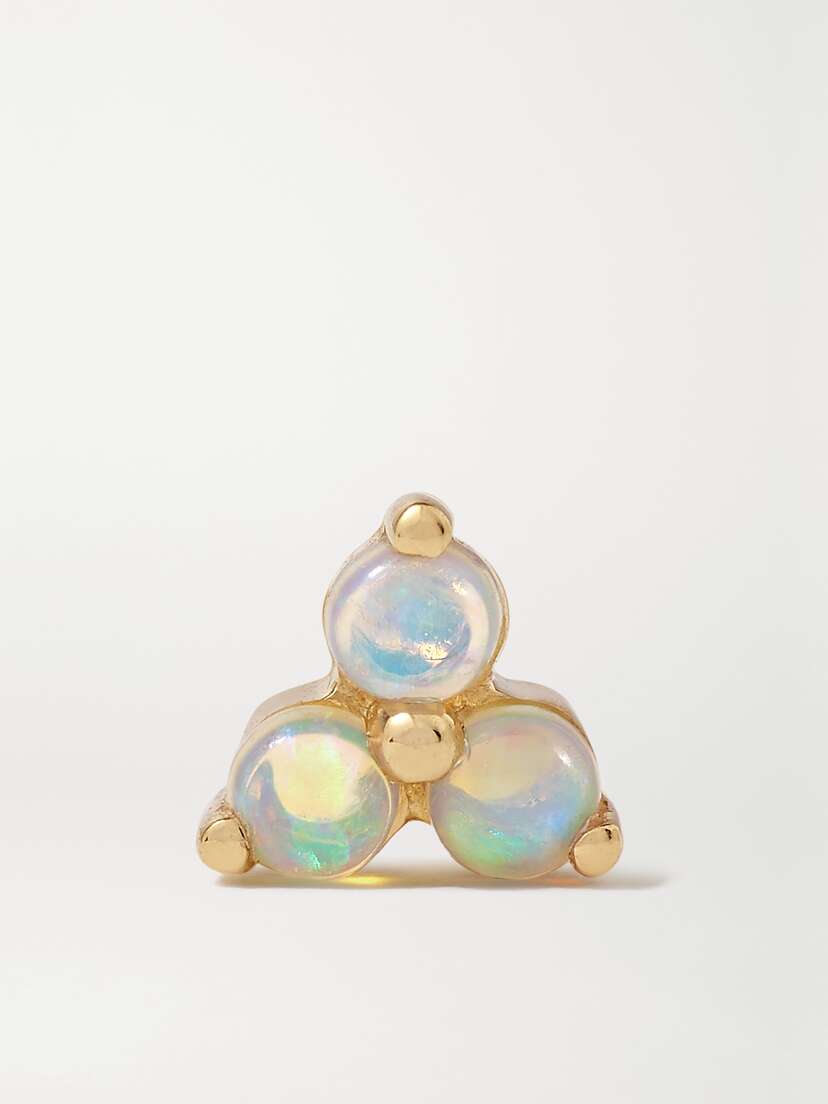 MARIA TASH 14-karat Gold Opal Earring