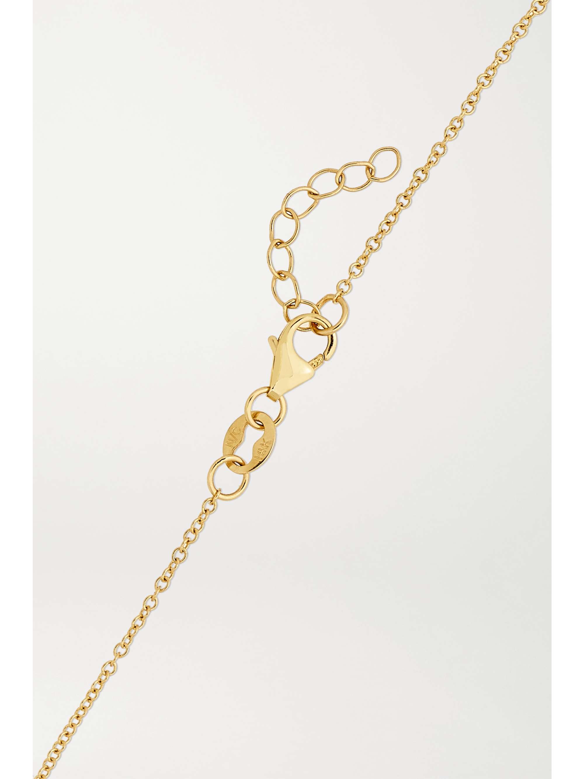 ANDREA FOHRMAN Mini Star 14-karat gold diamond bracelet