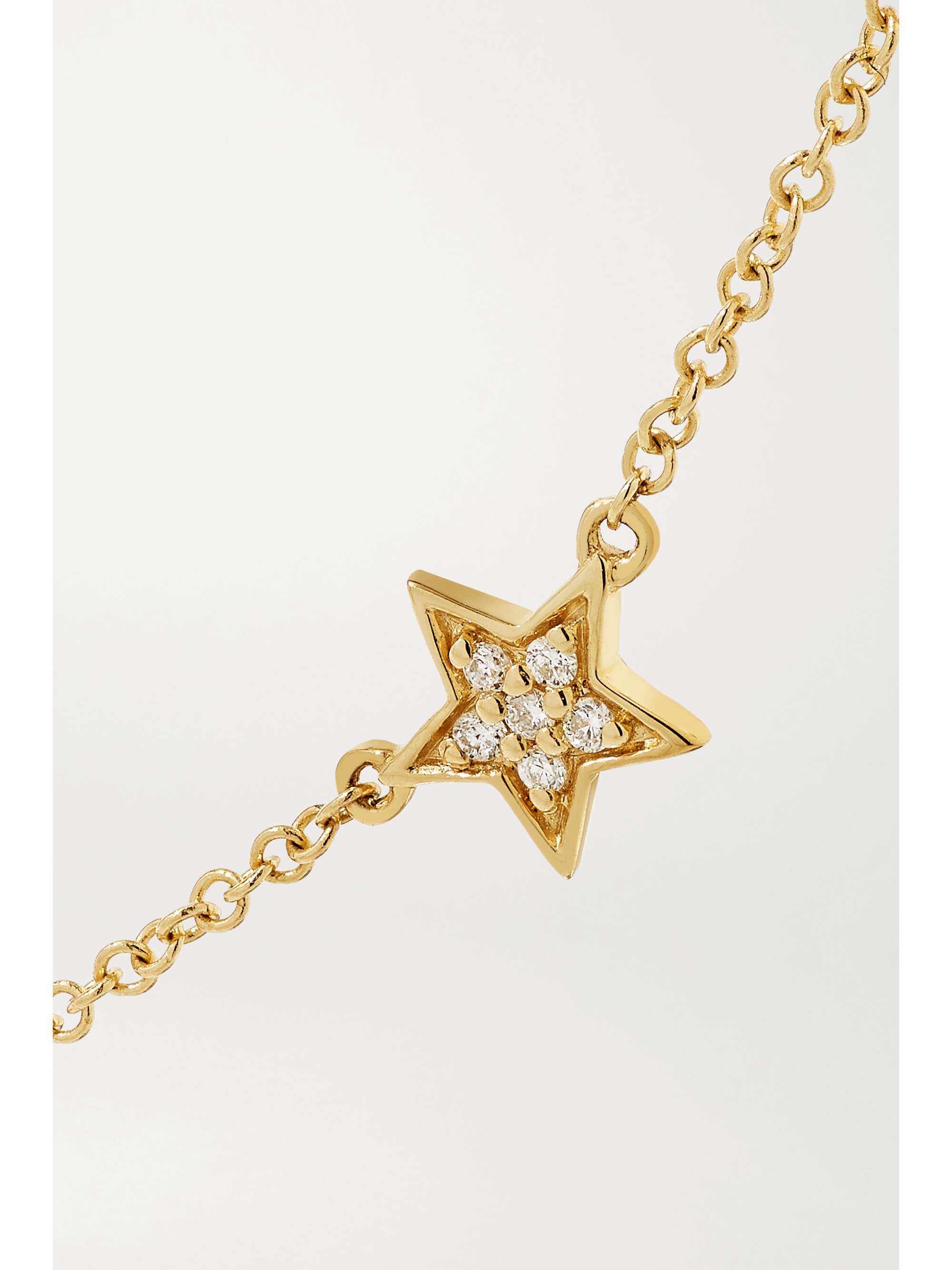 ANDREA FOHRMAN Mini Star 14-karat gold diamond bracelet