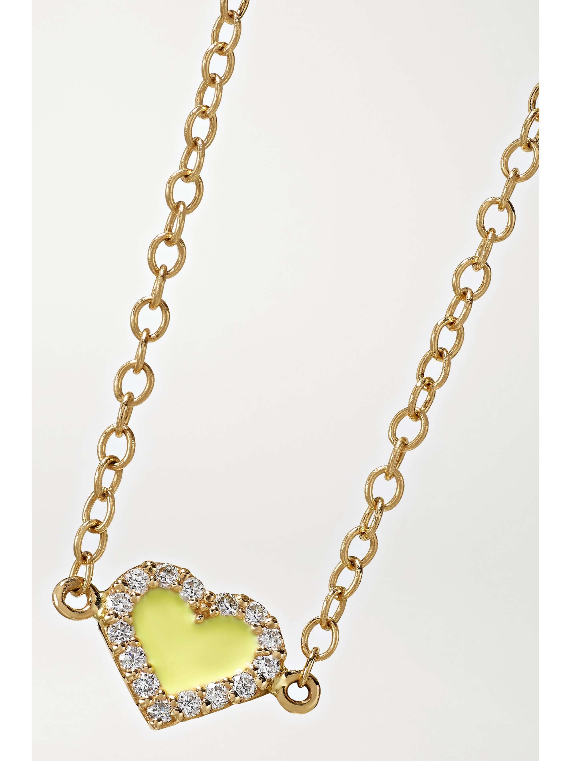 ALISON LOU Cocktail 14-karat gold, topaz and enamel bracelet