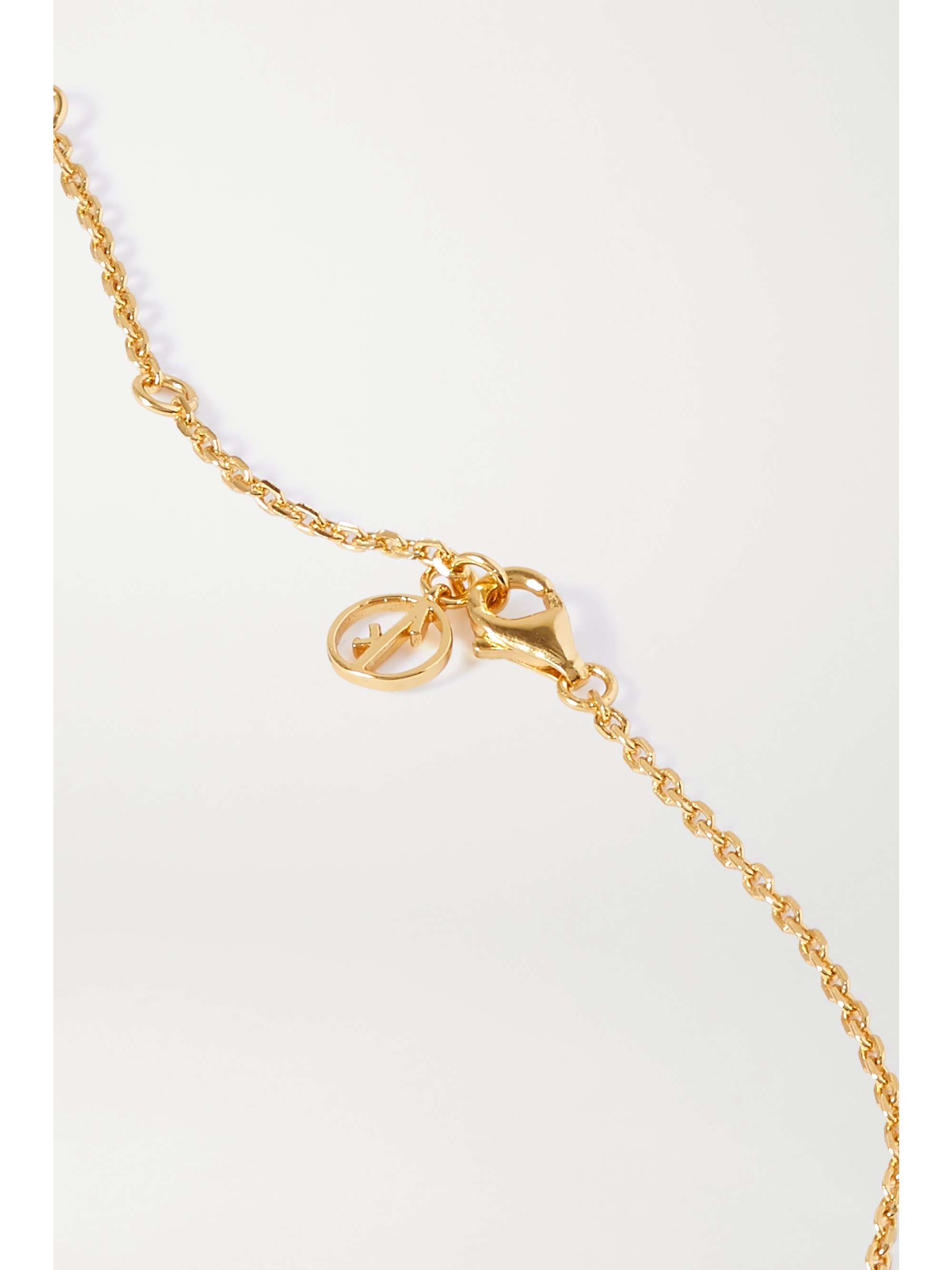 ANISSA KERMICHE Le Derrière gold-plated necklace
