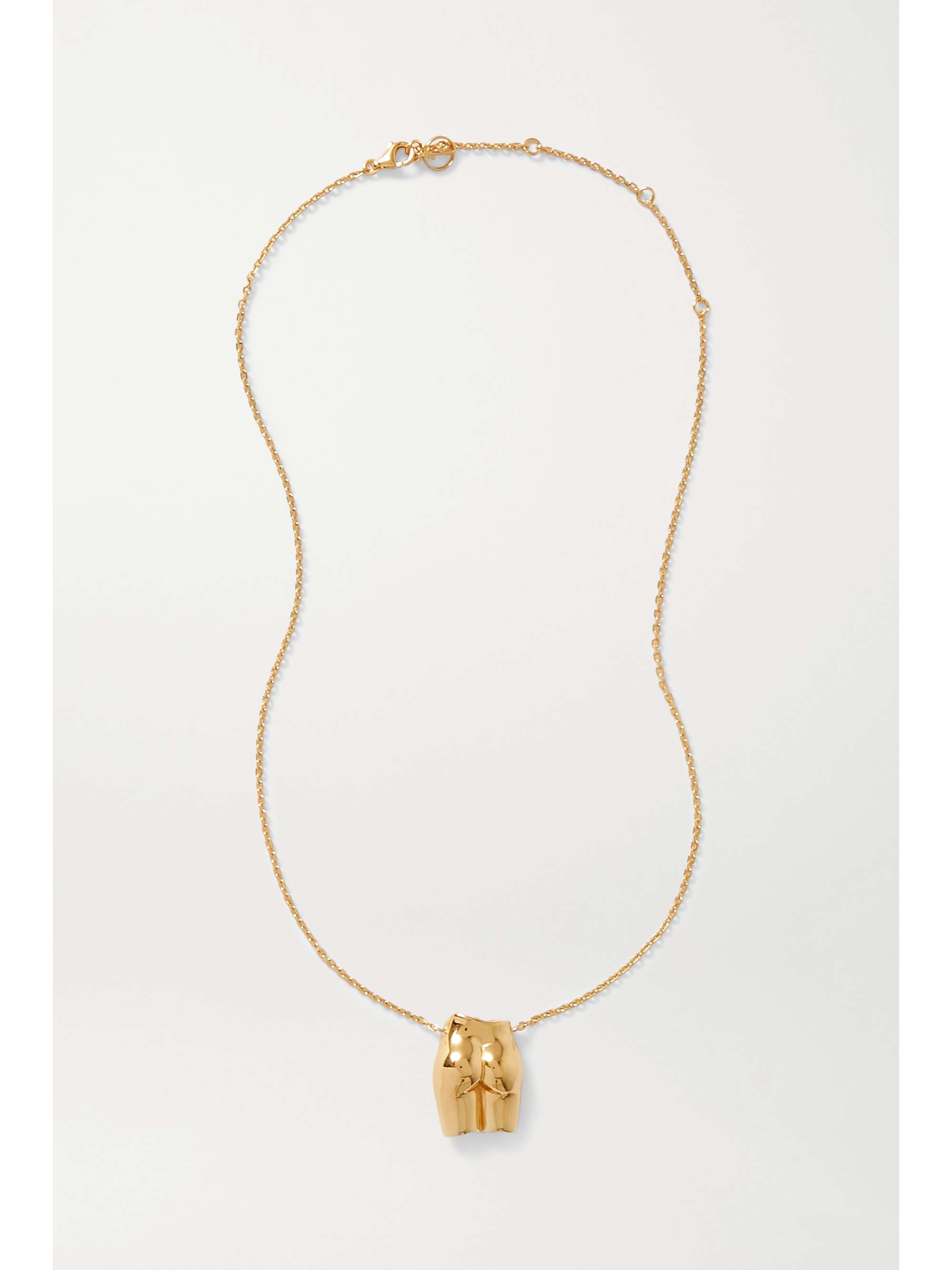 ANISSA KERMICHE Le Derrière gold-plated necklace