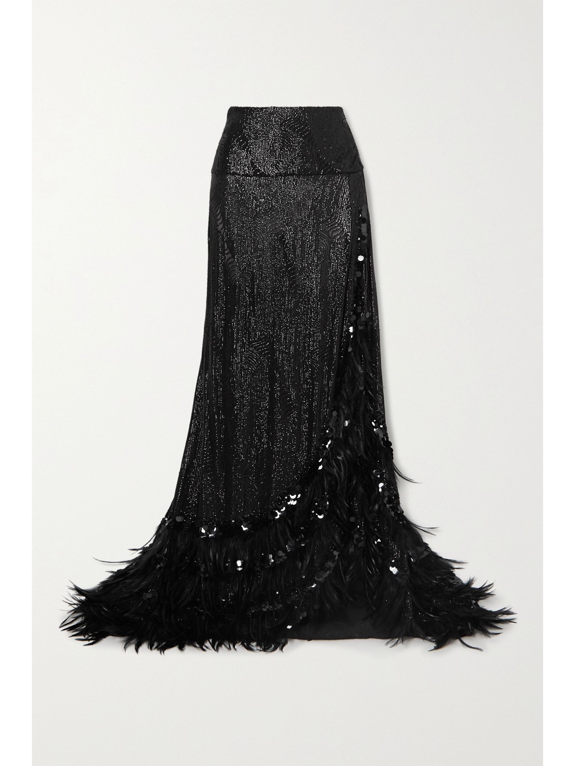 dries van noten denim skirt