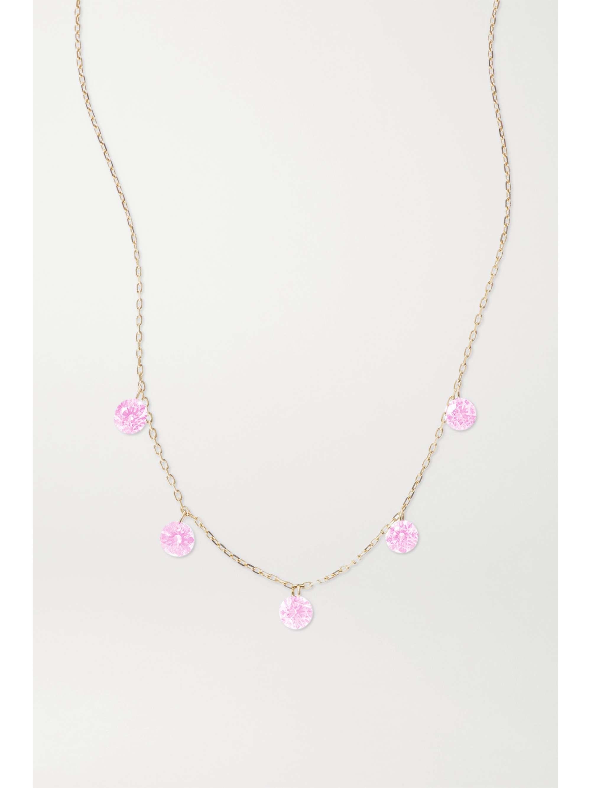 PERSÉE La Vie en Rose gold sapphire necklace