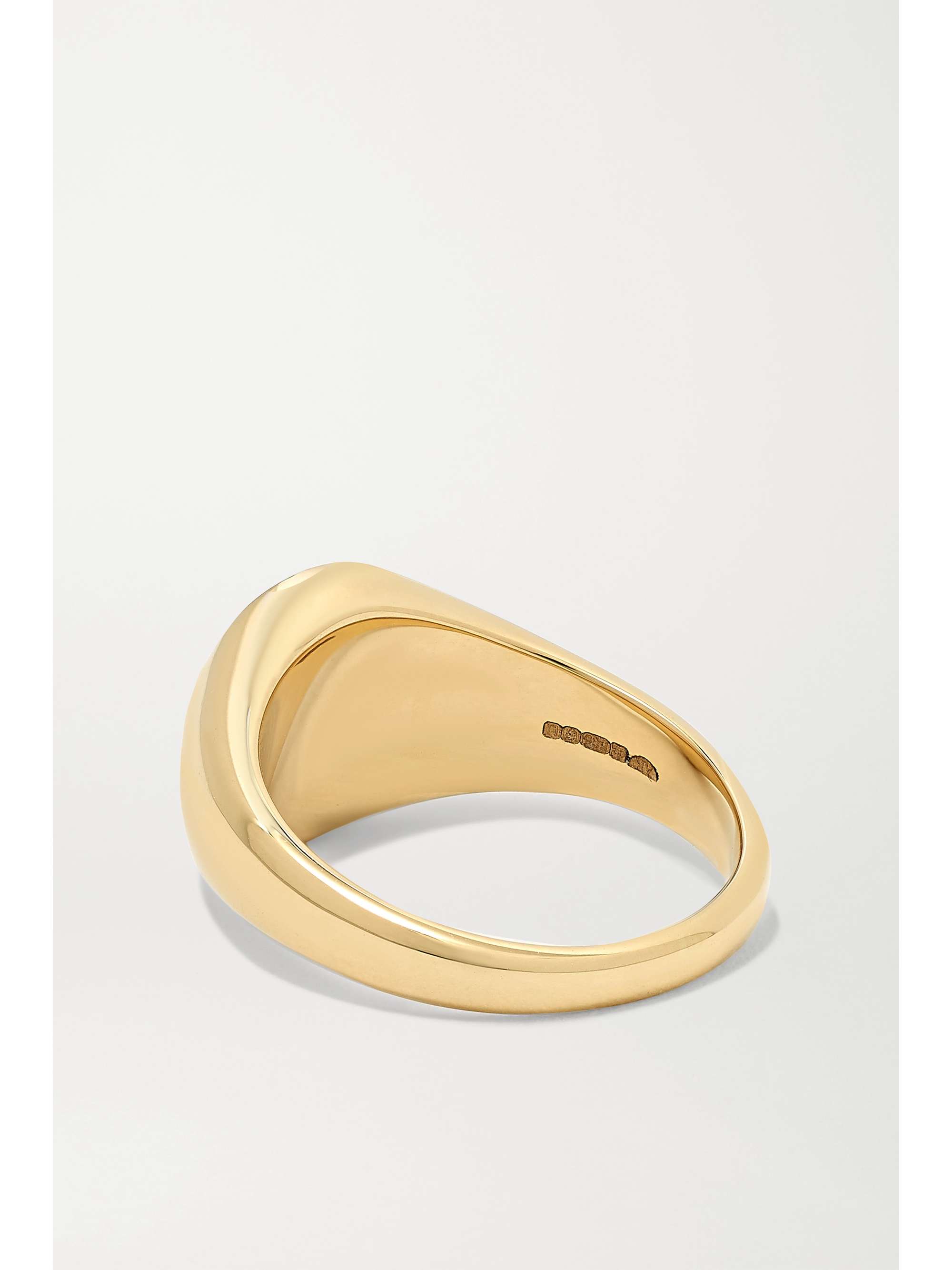 ANISSA KERMICHE 14-karat gold, onyx and diamond ring