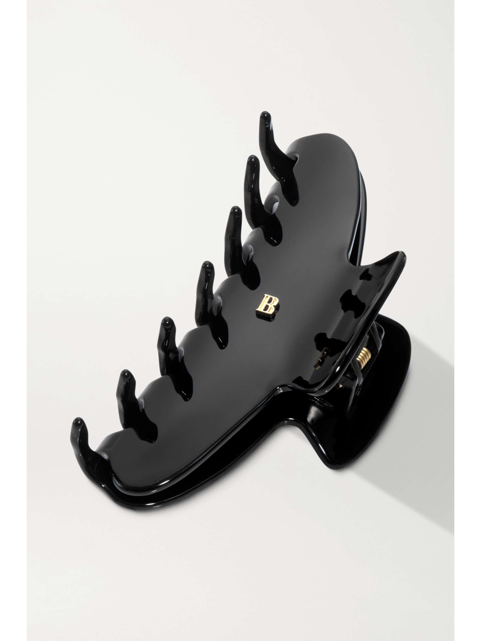 BALMAIN PARIS HAIR COUTURE Large acetate hair clip - Black