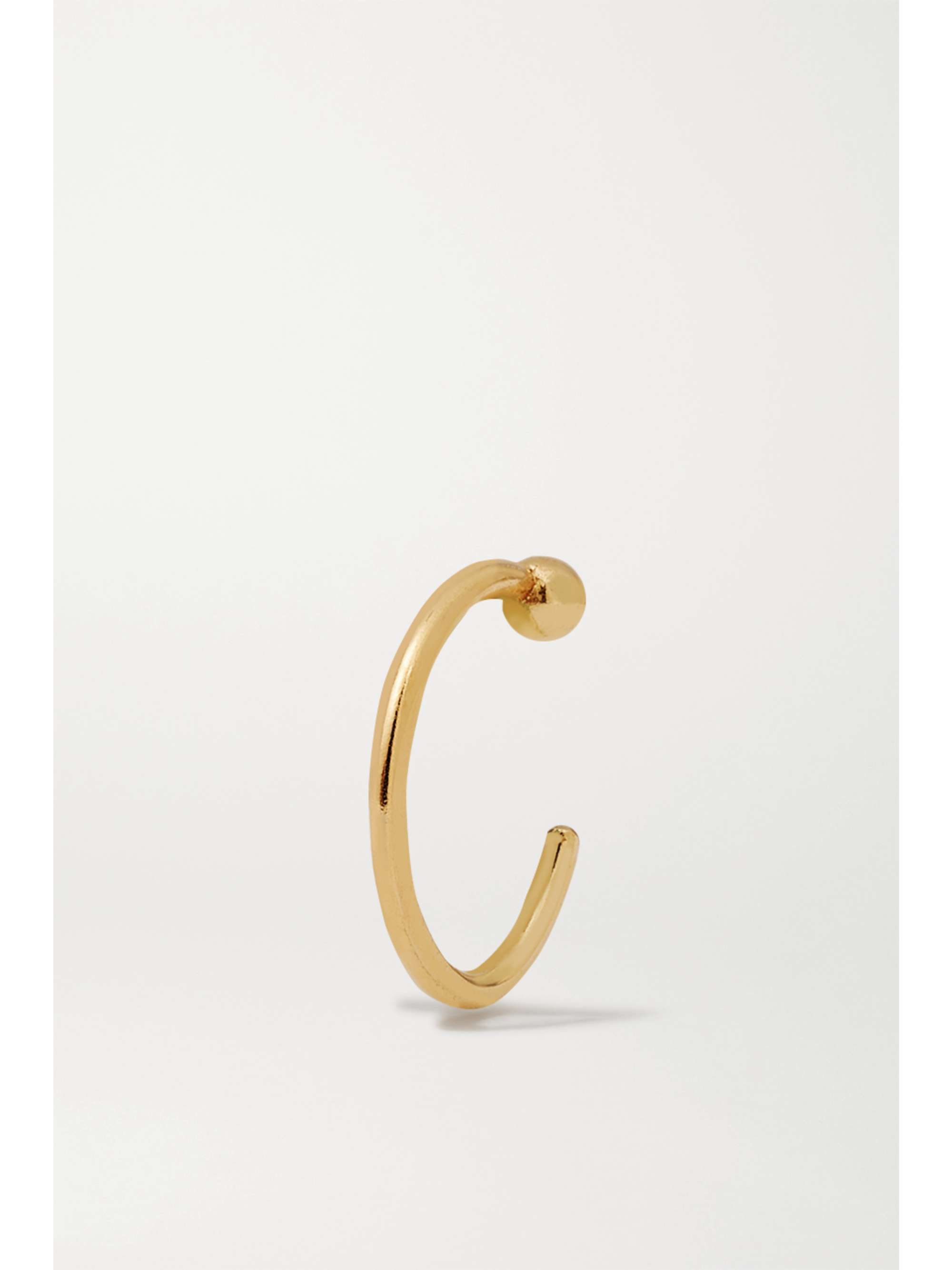 MELISSA JOY MANNING 14-karat gold hoop earrings