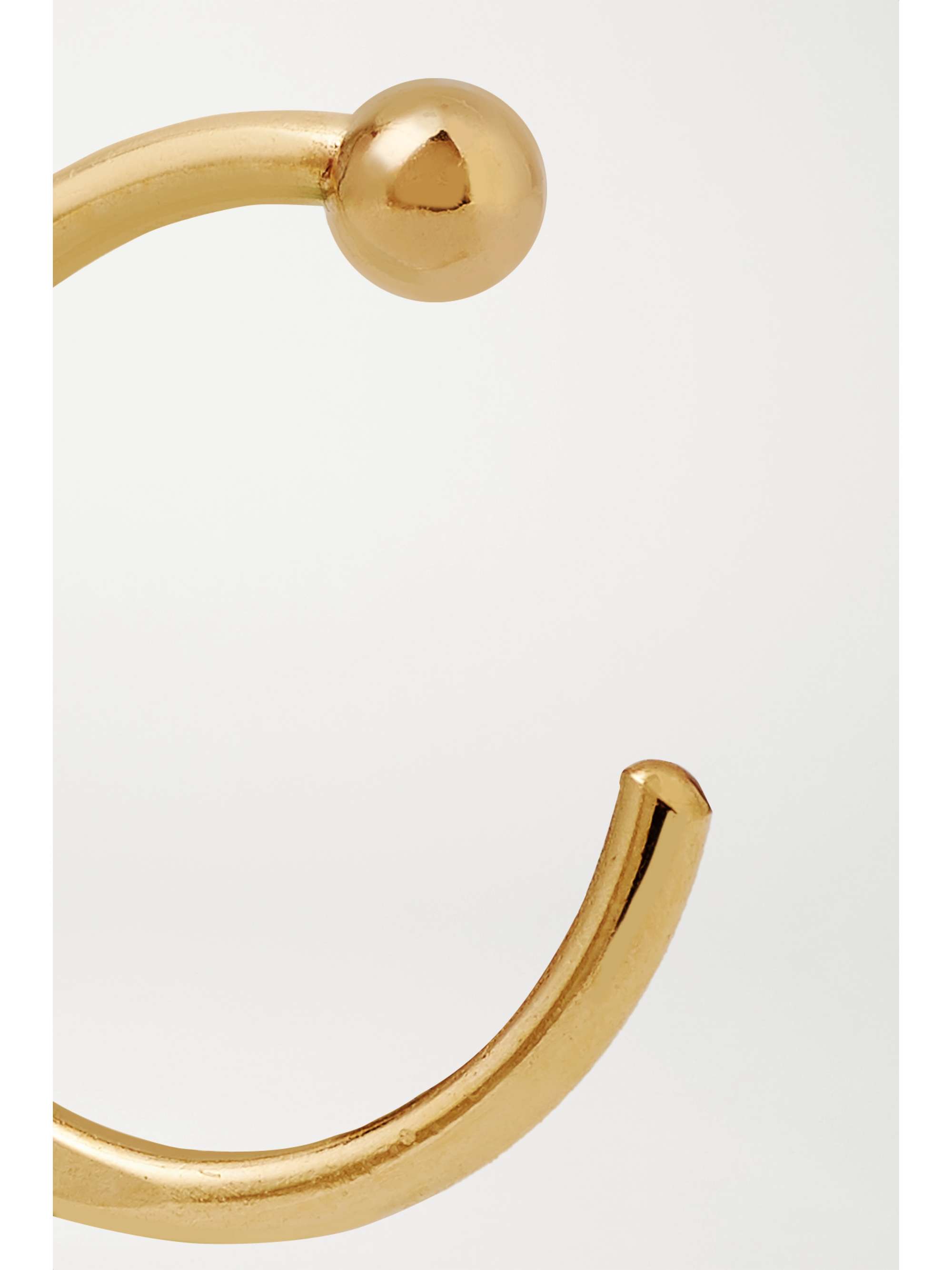 MELISSA JOY MANNING 14-karat gold hoop earrings