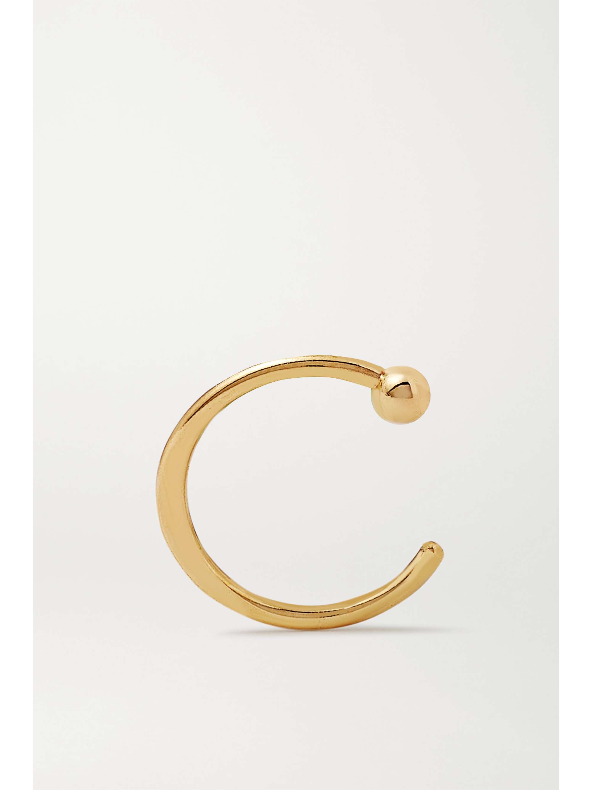 MELISSA JOY MANNING 14-karat gold hoop earrings