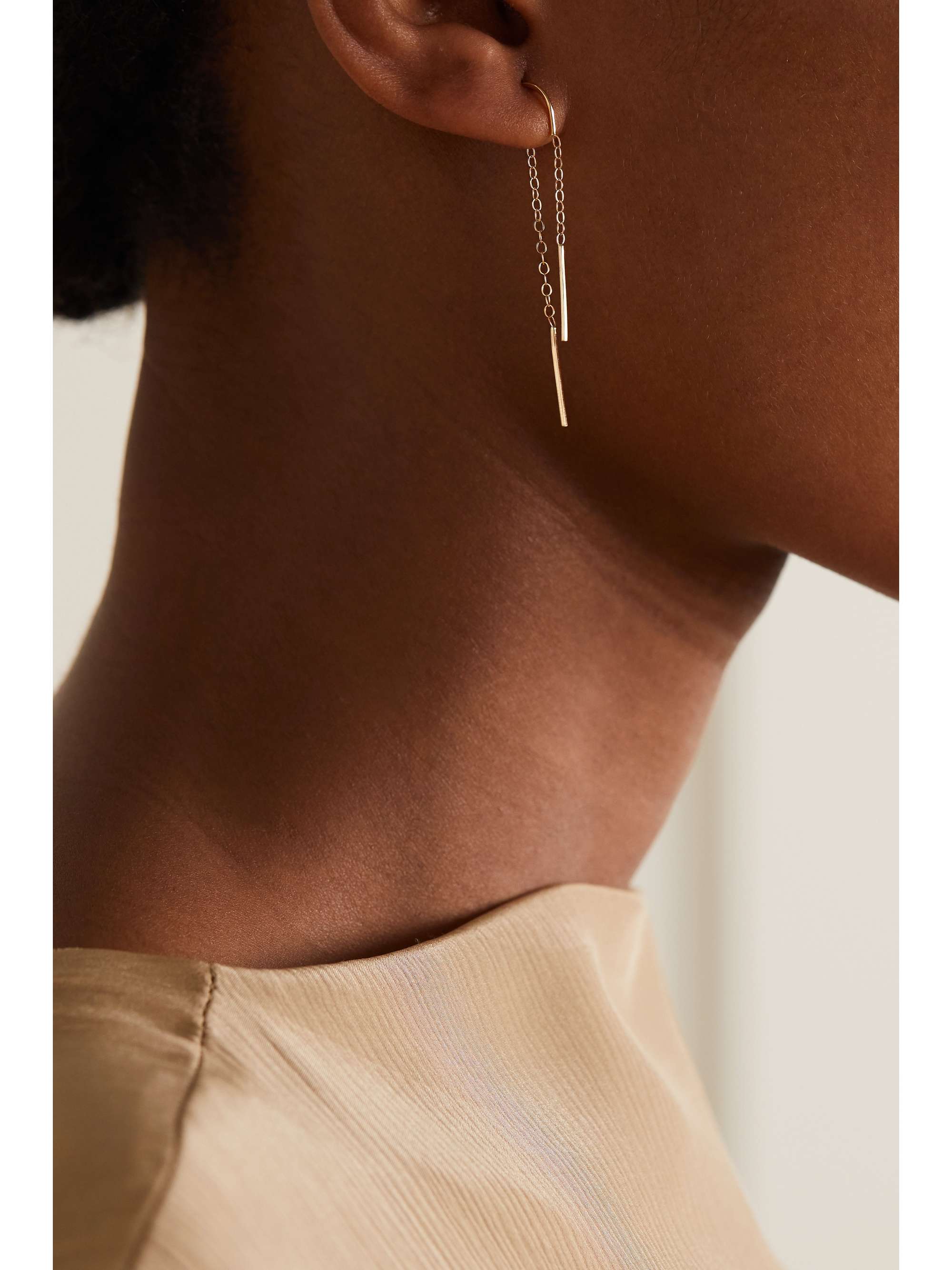 MELISSA JOY MANNING 14-karat gold earrings