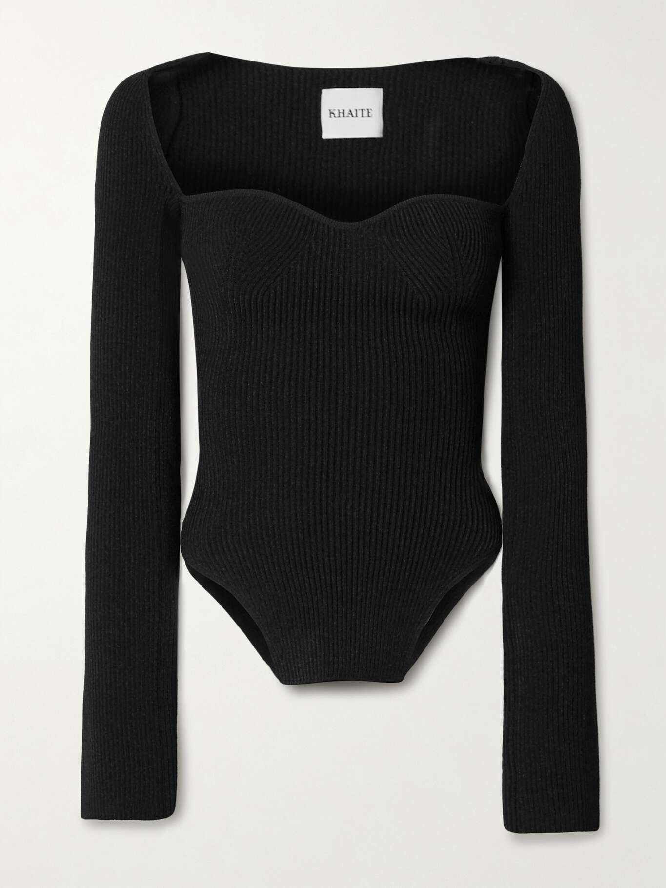 KHAITE Maddy ribbedknit sweater NETAPORTER