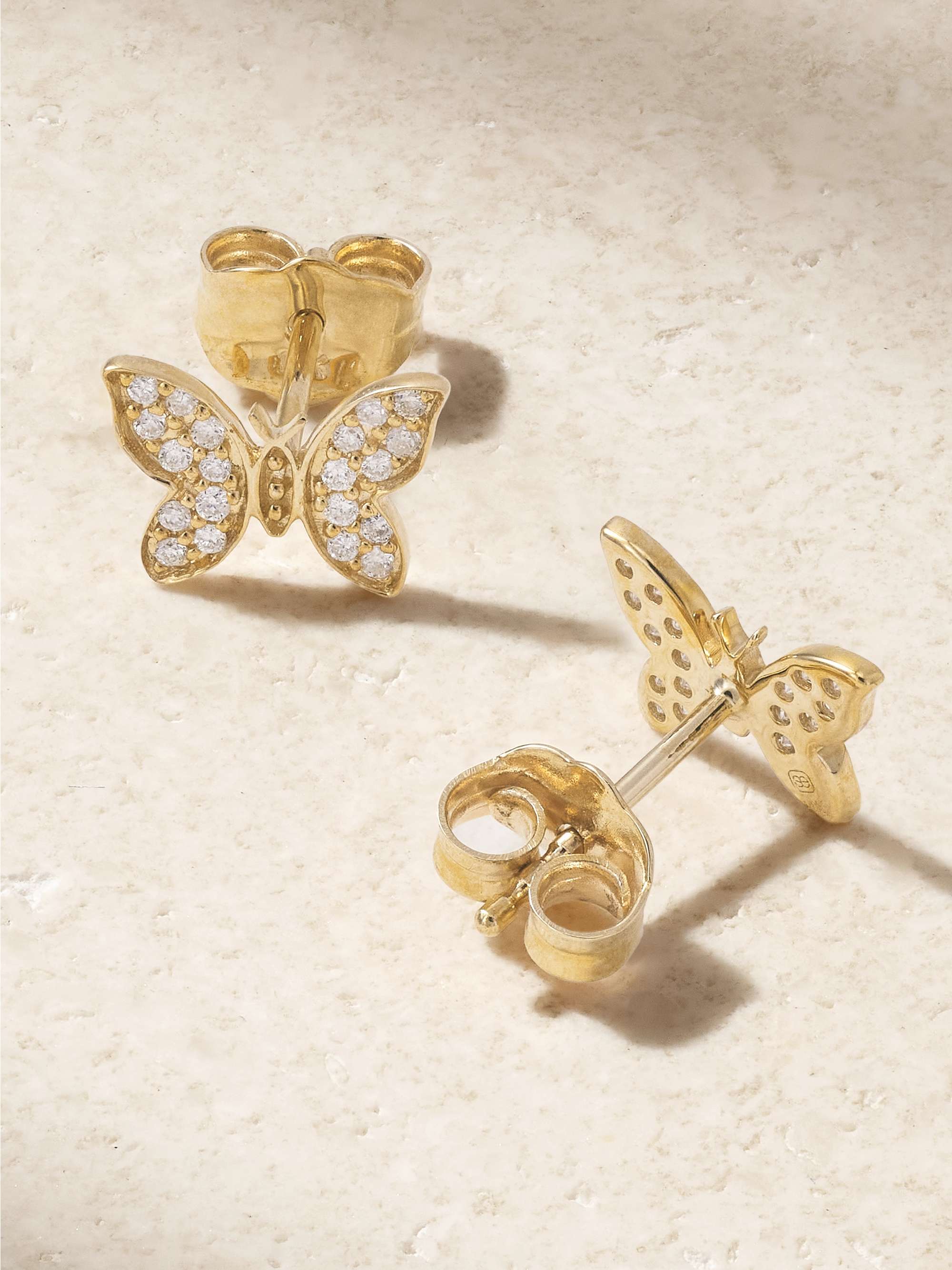 SYDNEY EVAN 14-karat gold diamond earrings