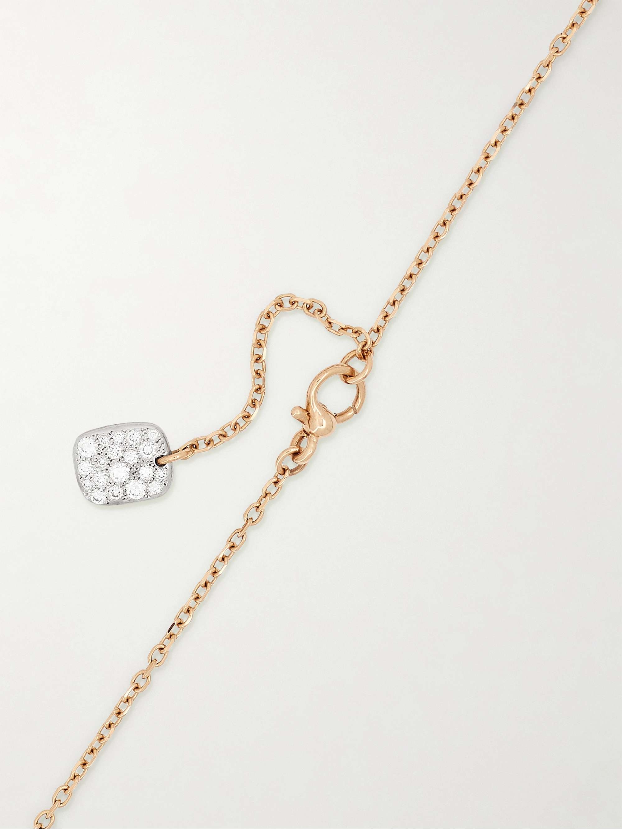 POMELLATO Sabbia 18-karat rose gold diamond necklace