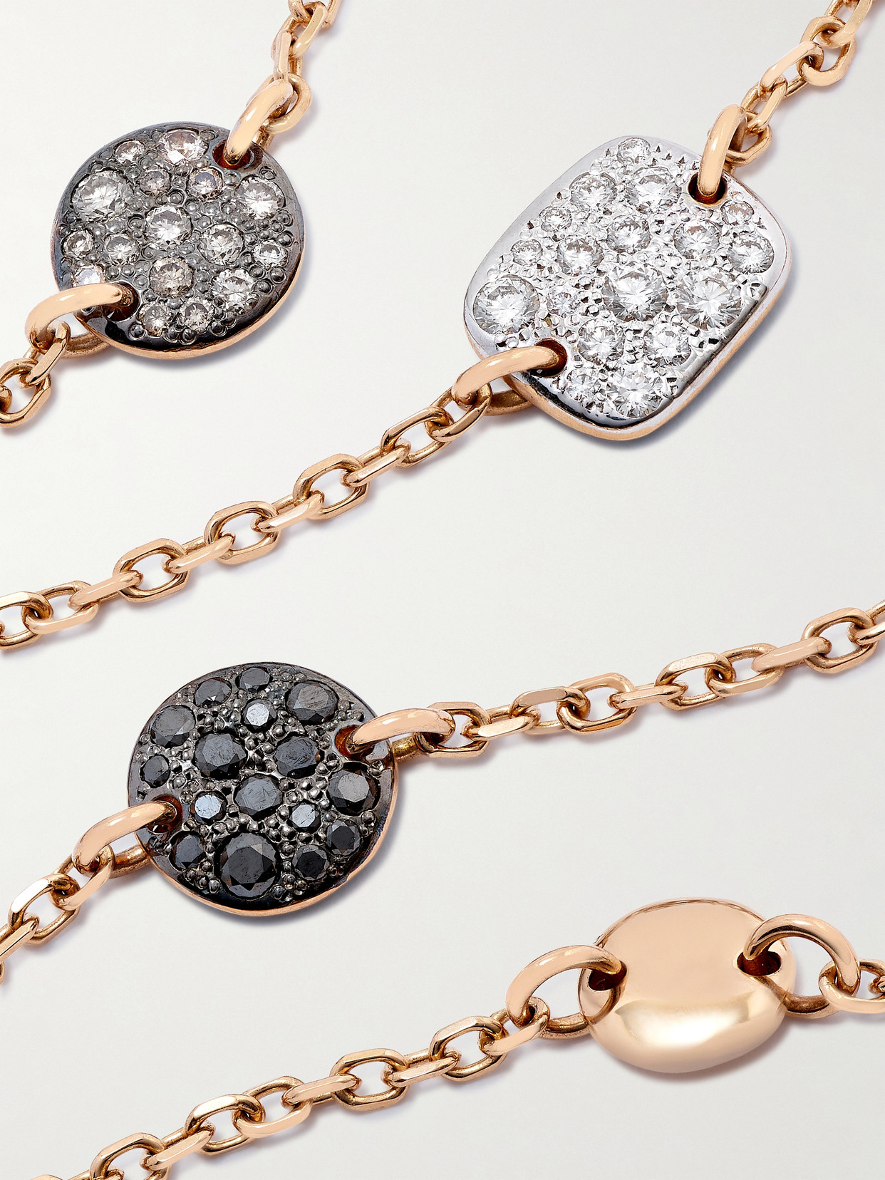 Pomellato Sabbia 18-karat Rose Gold Diamond Necklace In Rose Gold