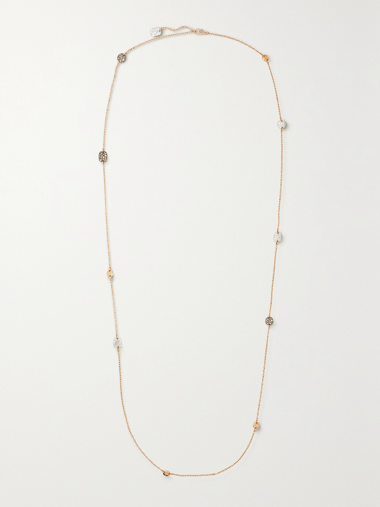 Pomellato Sabbia 18-karat Rose Gold Diamond Necklace