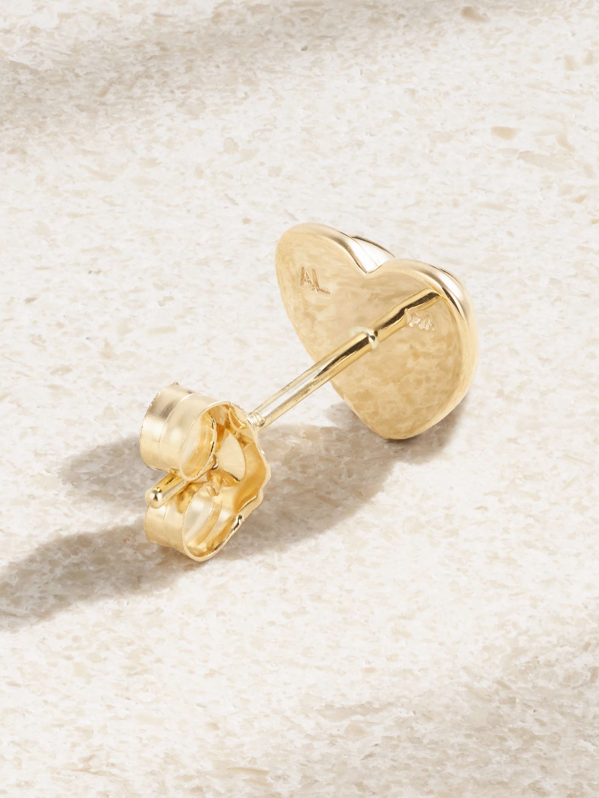ALISON LOU Heart 14-karat gold earring