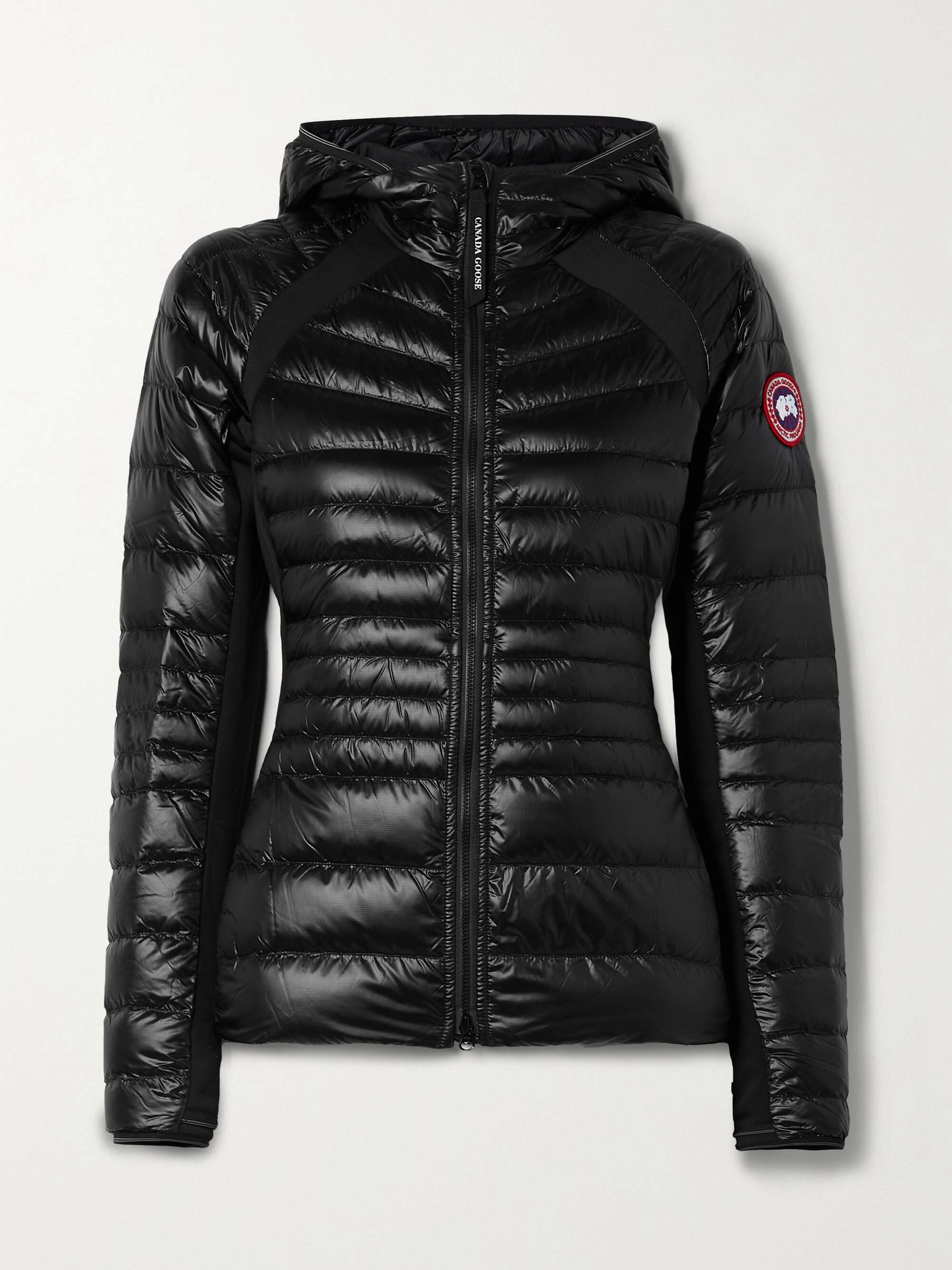 CANADA GOOSE Hybridge Lite hooded stretch jersey-trimmed quilted shell ...