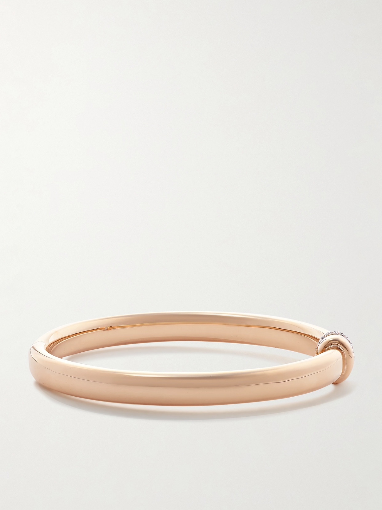 Pomellato Iconica 18-karat Rose And White Gold Diamond Bracelet In Rose Gold