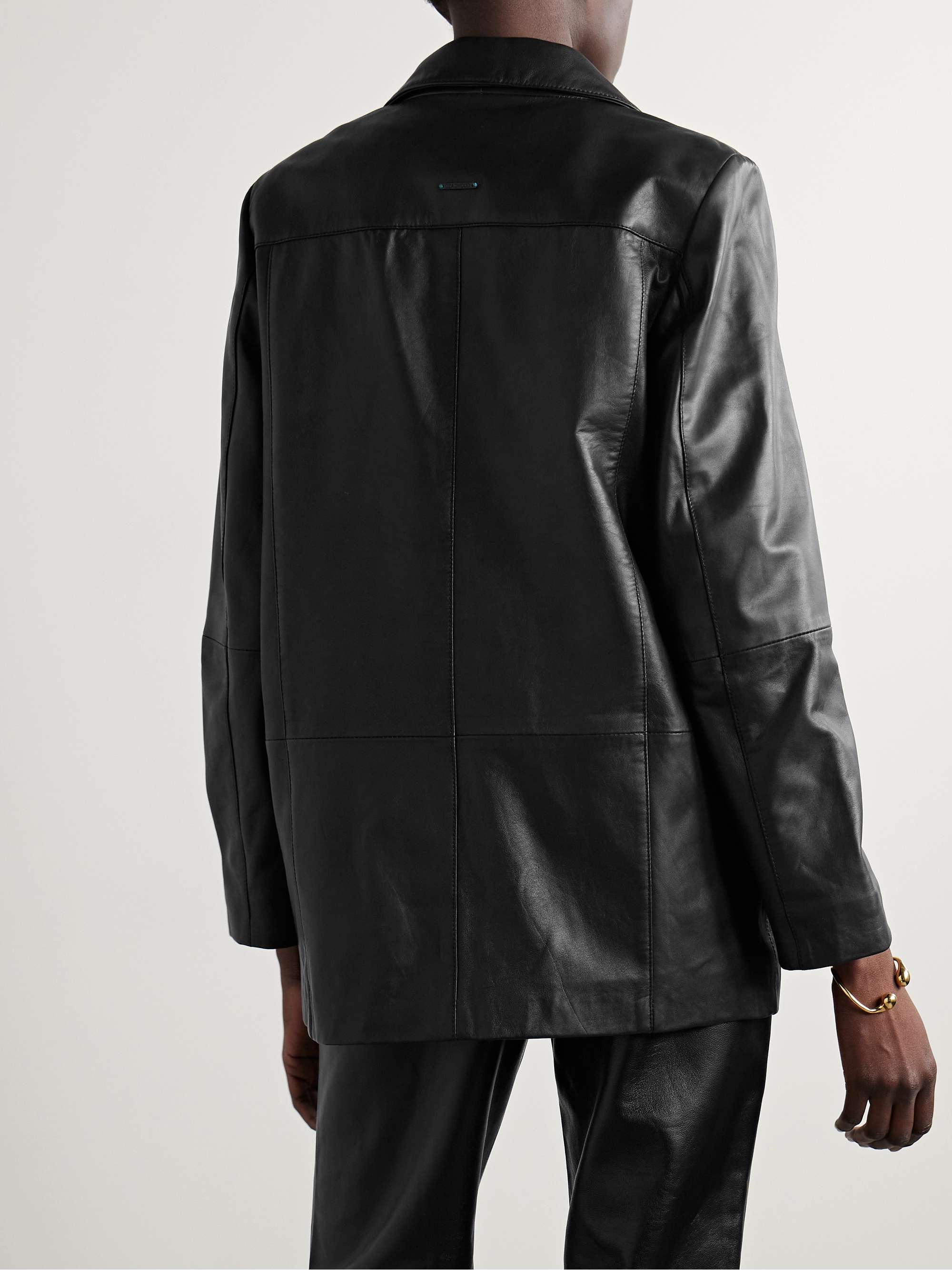 DEADWOOD + NET SUSTAIN Brooke leather blazer