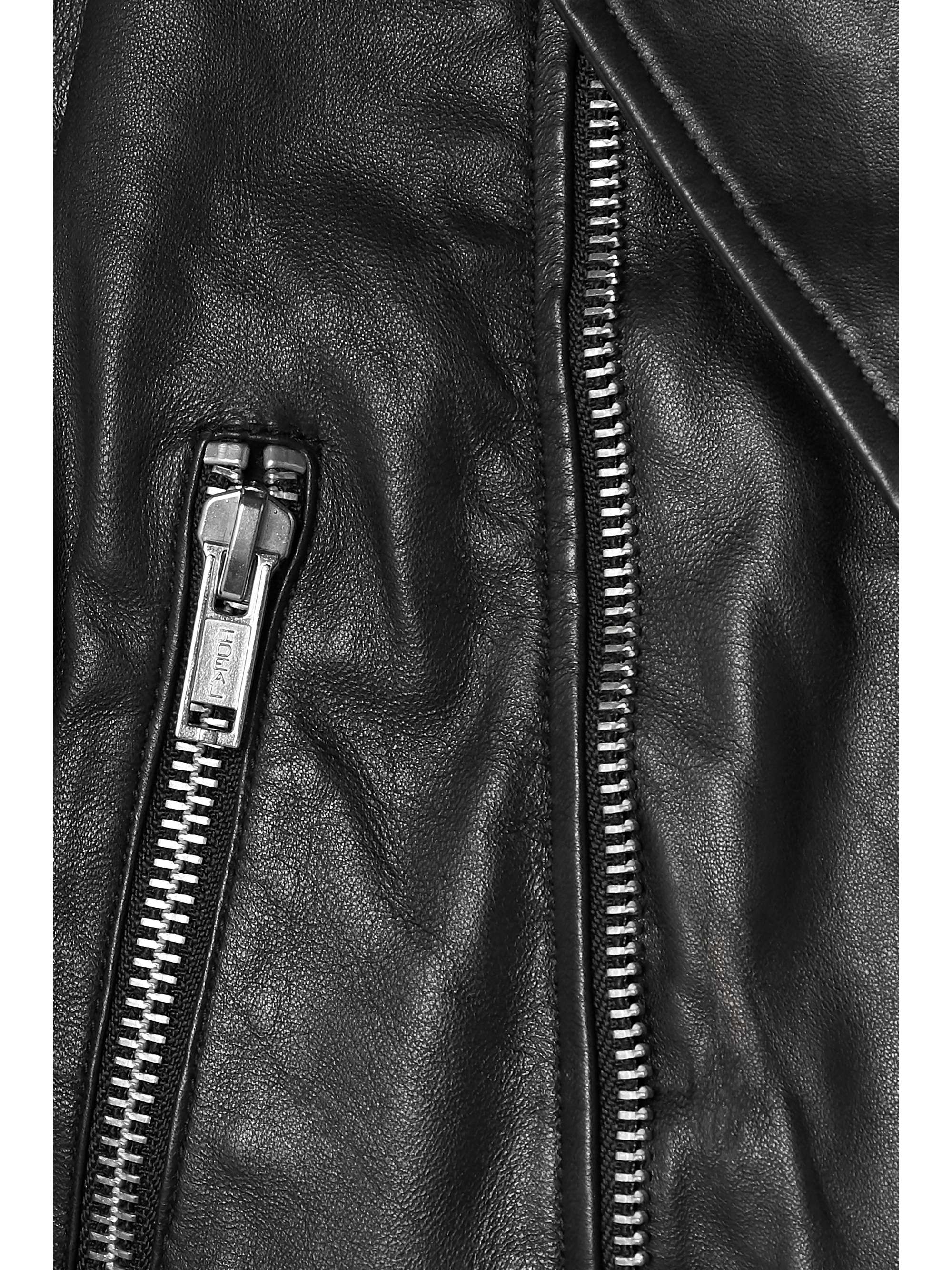 DEADWOOD + NET SUSTAIN Joan leather biker jacket