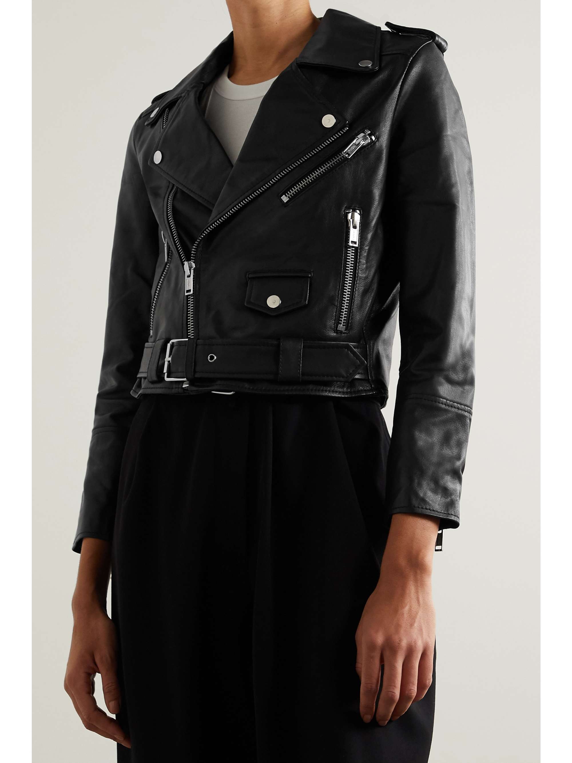 DEADWOOD + NET SUSTAIN Joan leather biker jacket | NET-A-PORTER