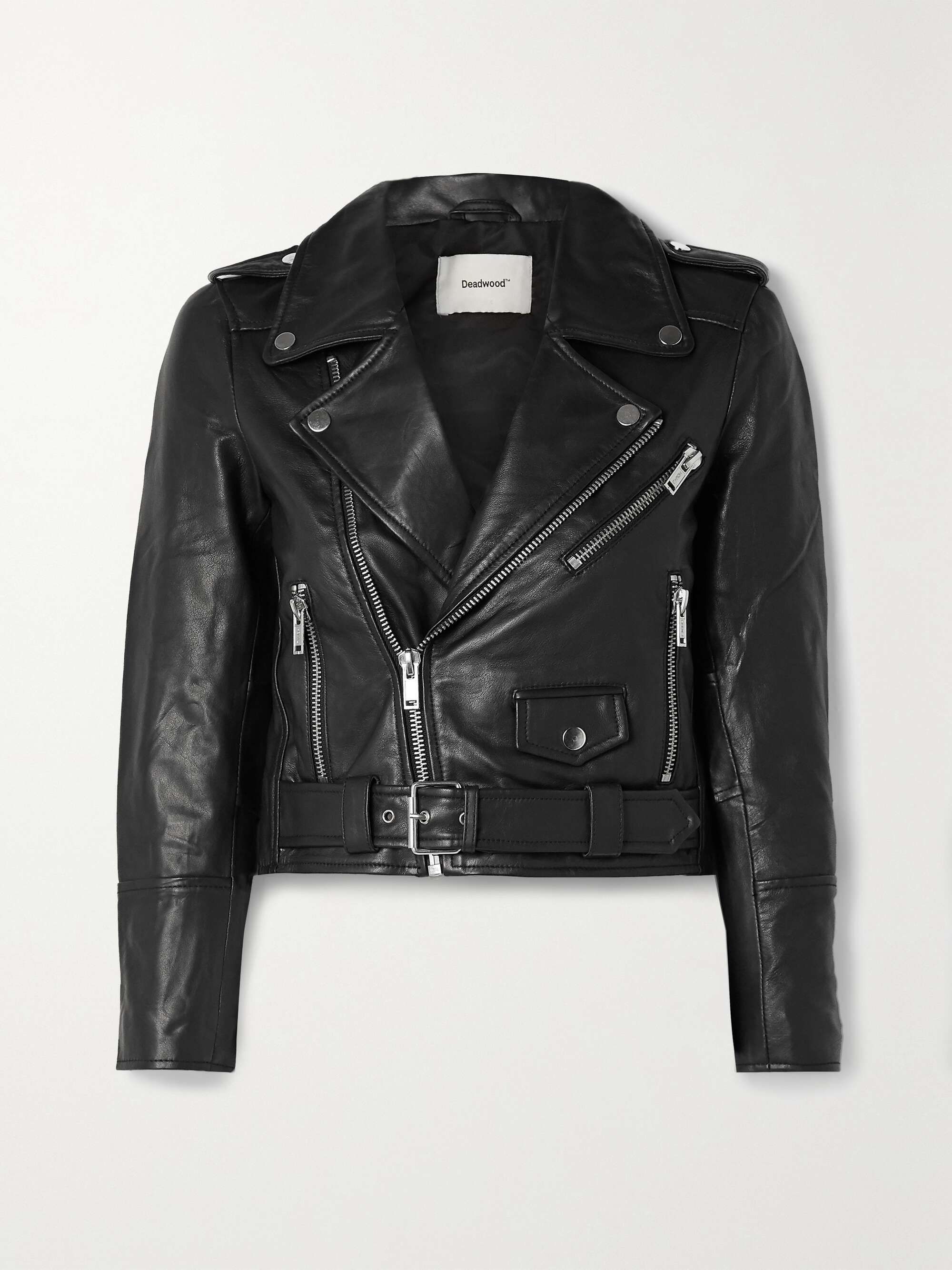 DEADWOOD + NET SUSTAIN Joan leather biker jacket | NET-A-PORTER