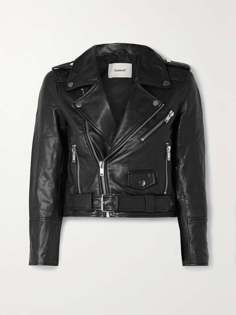 Deadwood + Net Sustain Joan Leather Biker Jacket
