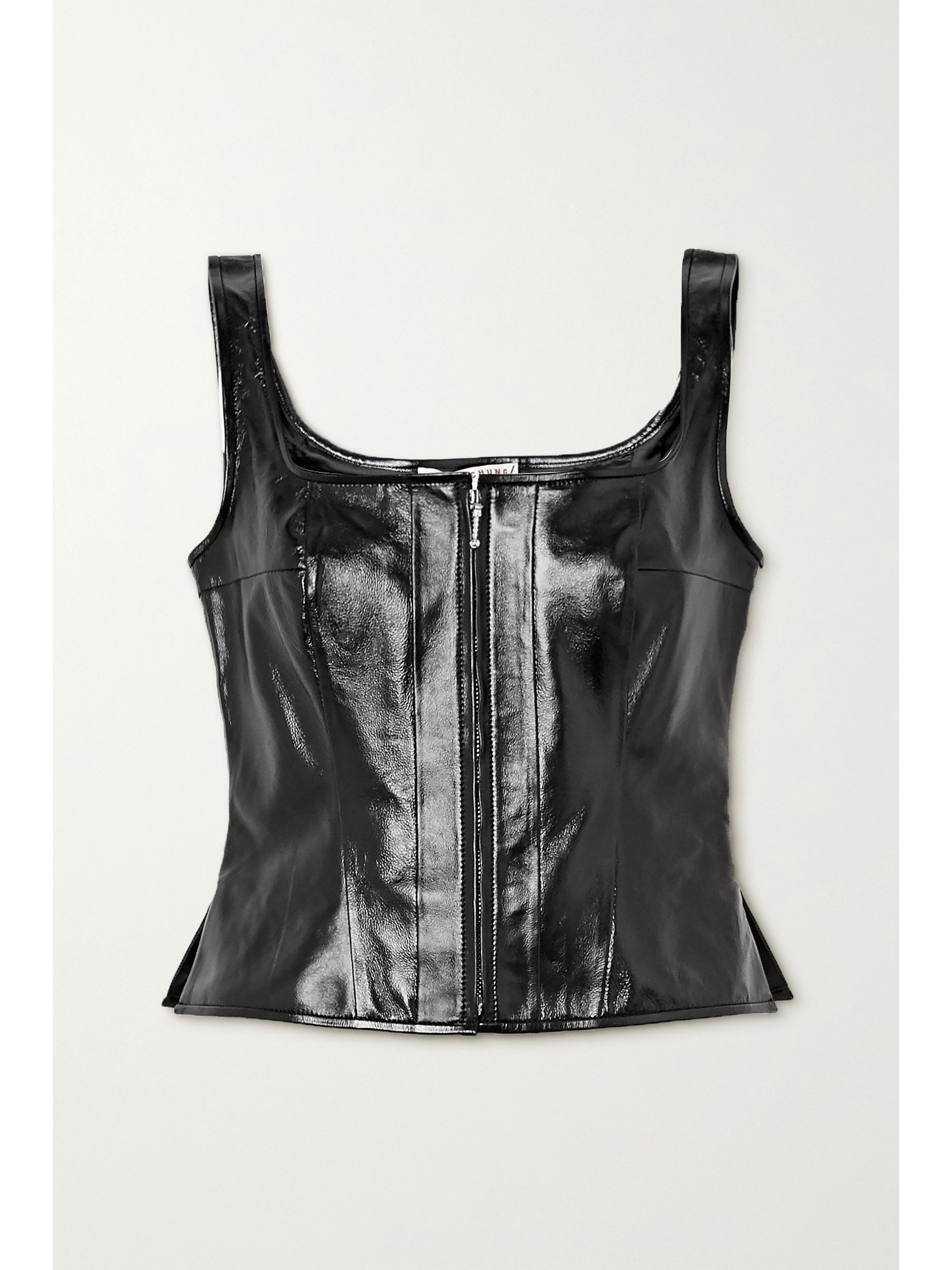 leather bustier top