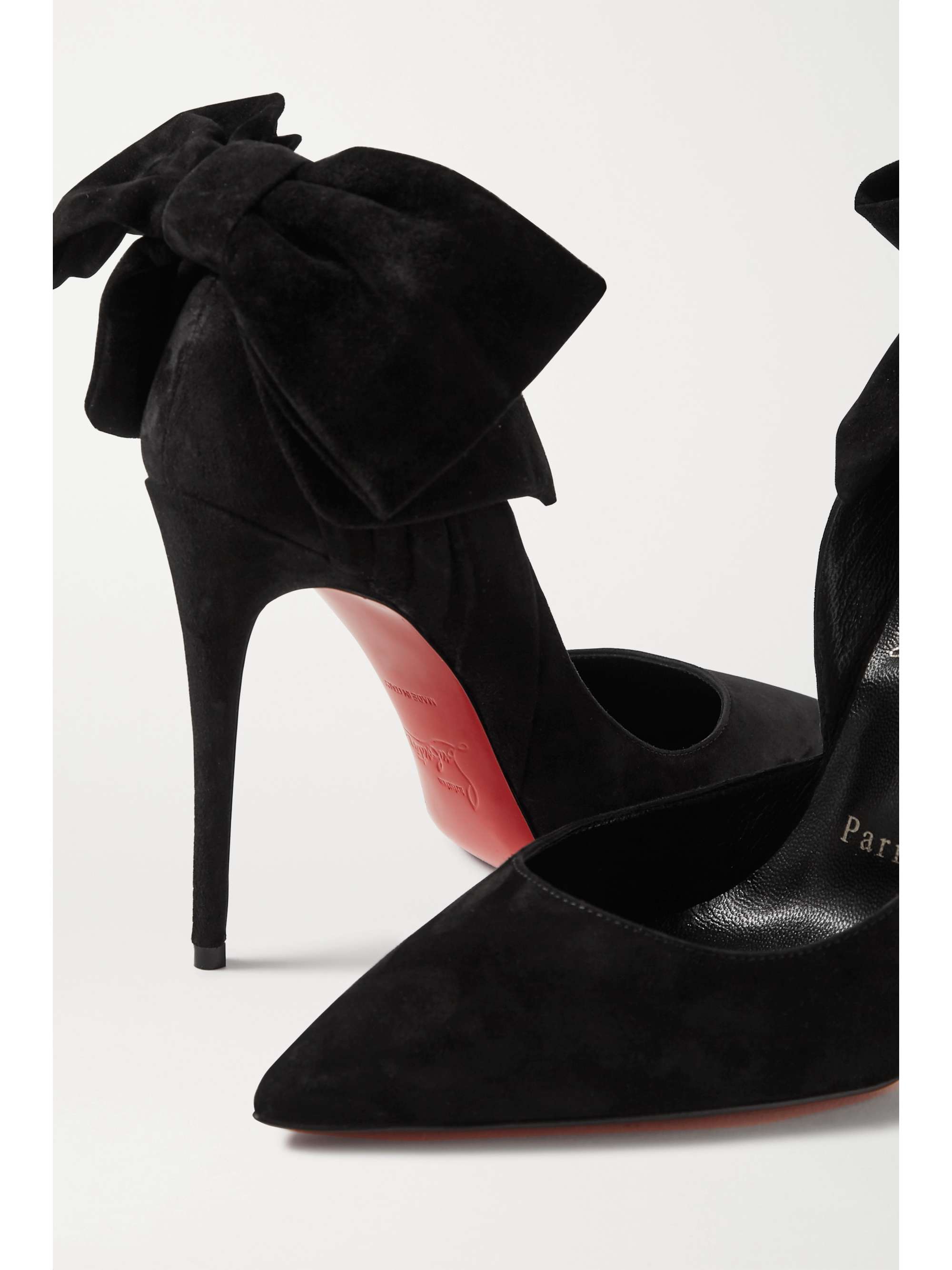 Rabakate 100 bow-embellished suede | LOUBOUTIN | NET-A-PORTER