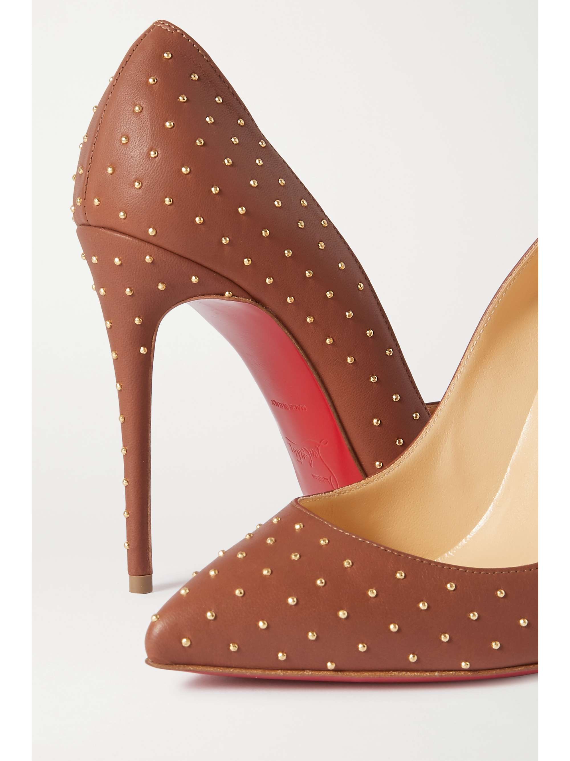 CHRISTIAN LOUBOUTIN Pigalle Follies 100 studded leather pumps